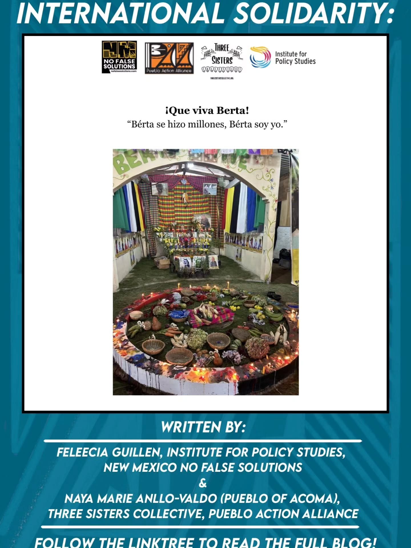 Feleecia Guillen with New Mexico No False Solutions &amp; the Institute for Policy and Naya Anllo-Valdo with Pueblo Action Alliance and Three Sisters Collective recently had the opportunity to represent Global Grassroots Justice Alliance at the 10-ye