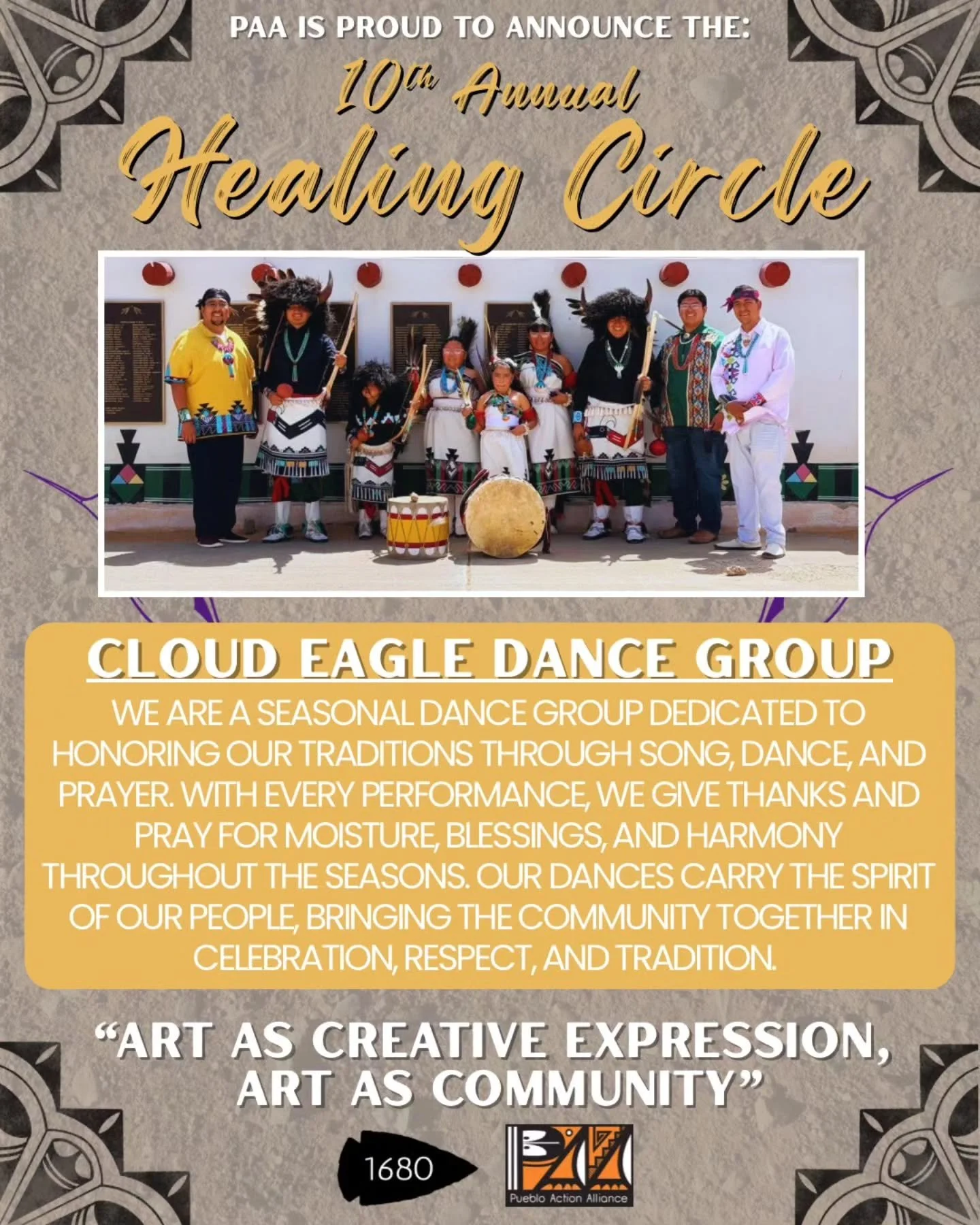 🏔⚡️ Happy Earth Day! ⚡️🏔 

Come celebrate this weekend with us at the Healing Circle!

We are excited to announce our first dance group: Cloud Eagle!&nbsp;

We&rsquo;re looking forward to having them start off this year&rsquo;s Healing Circle by bl