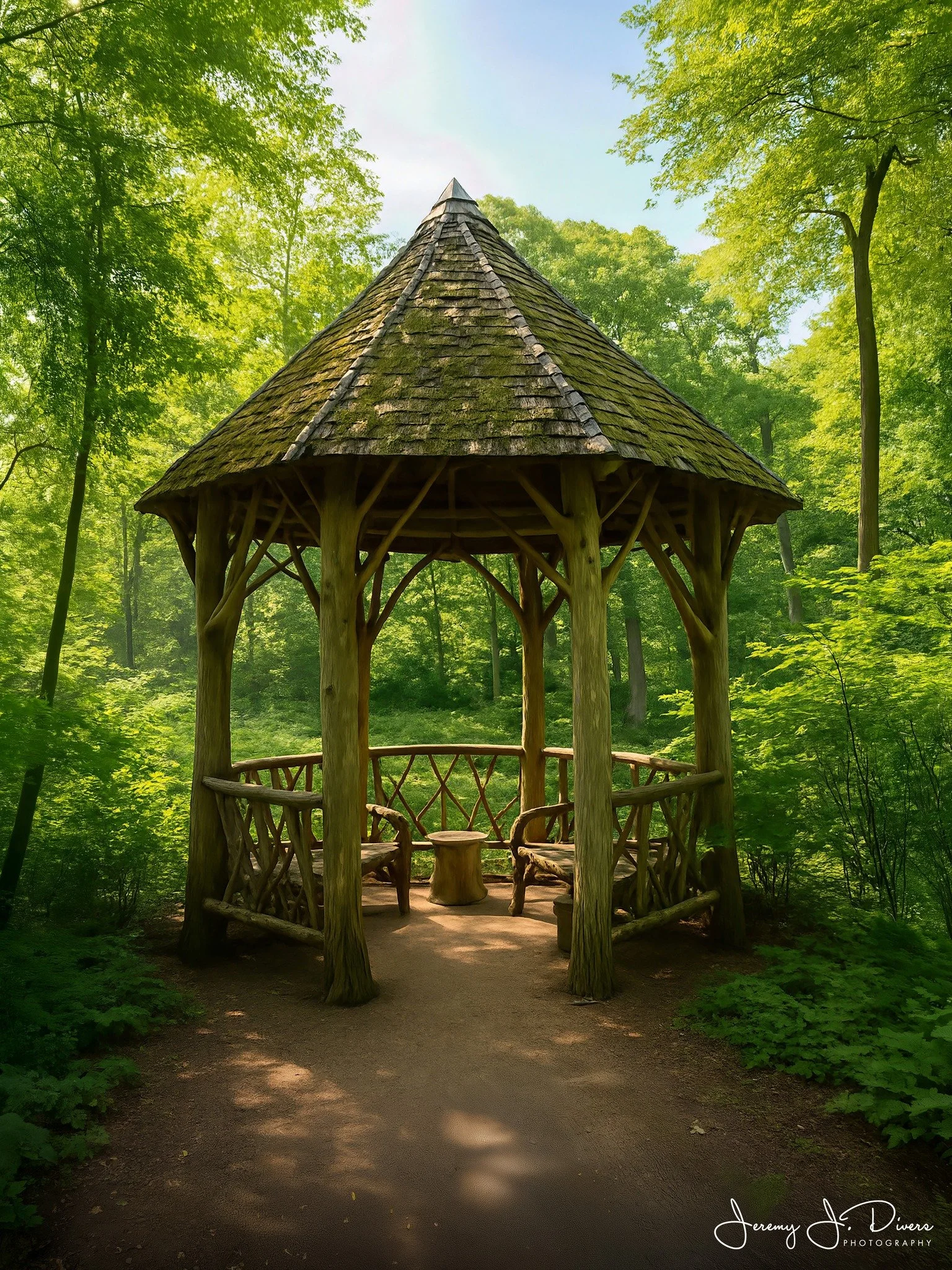 "Gazebo in the Woods" Shaw Nature Reserve, Gray Summit, MO