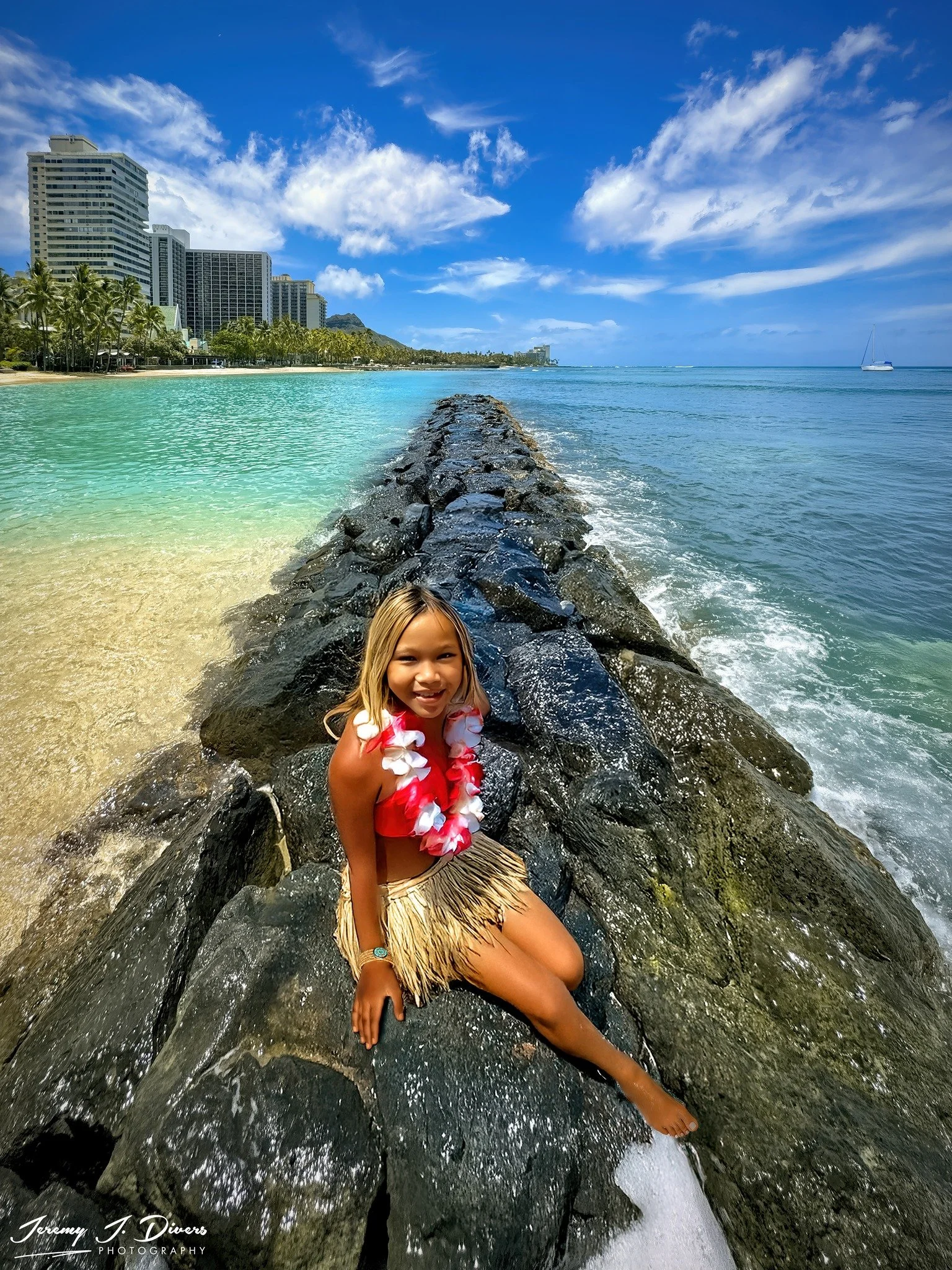 "Polynesian Girl in Paradise" Oahu, Honolulu, Hawaii