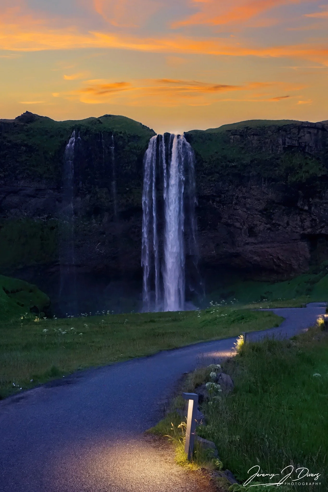 "Seljalandsfoss Sunset" (D) Iceland