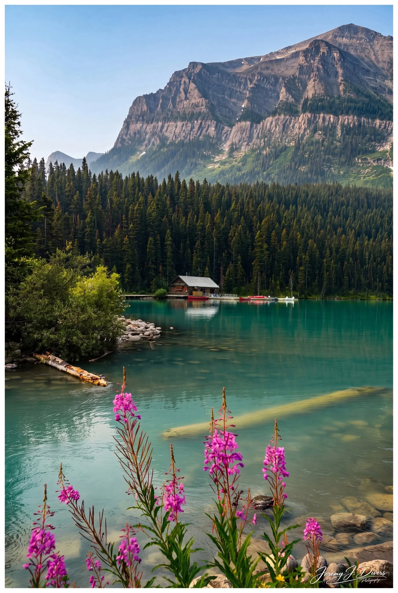 "Emerald Mountain Morning" Lake Louise, Banff National Park, Alberta, Canada