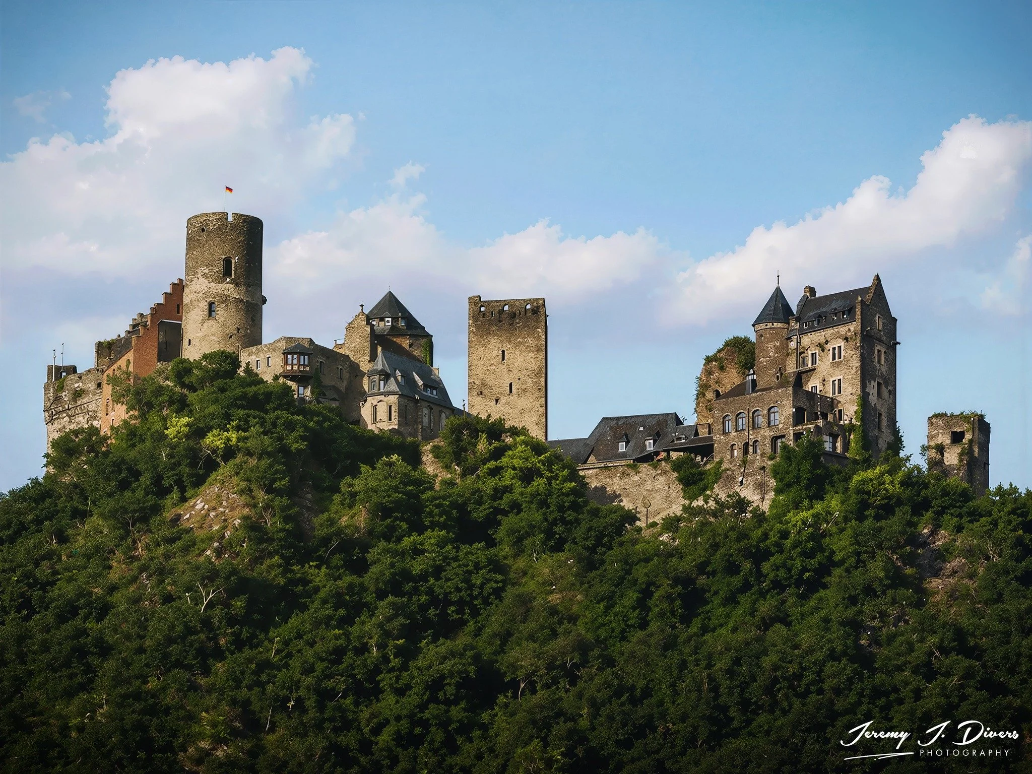 "Schönburg Castle", Rhine River, Germany