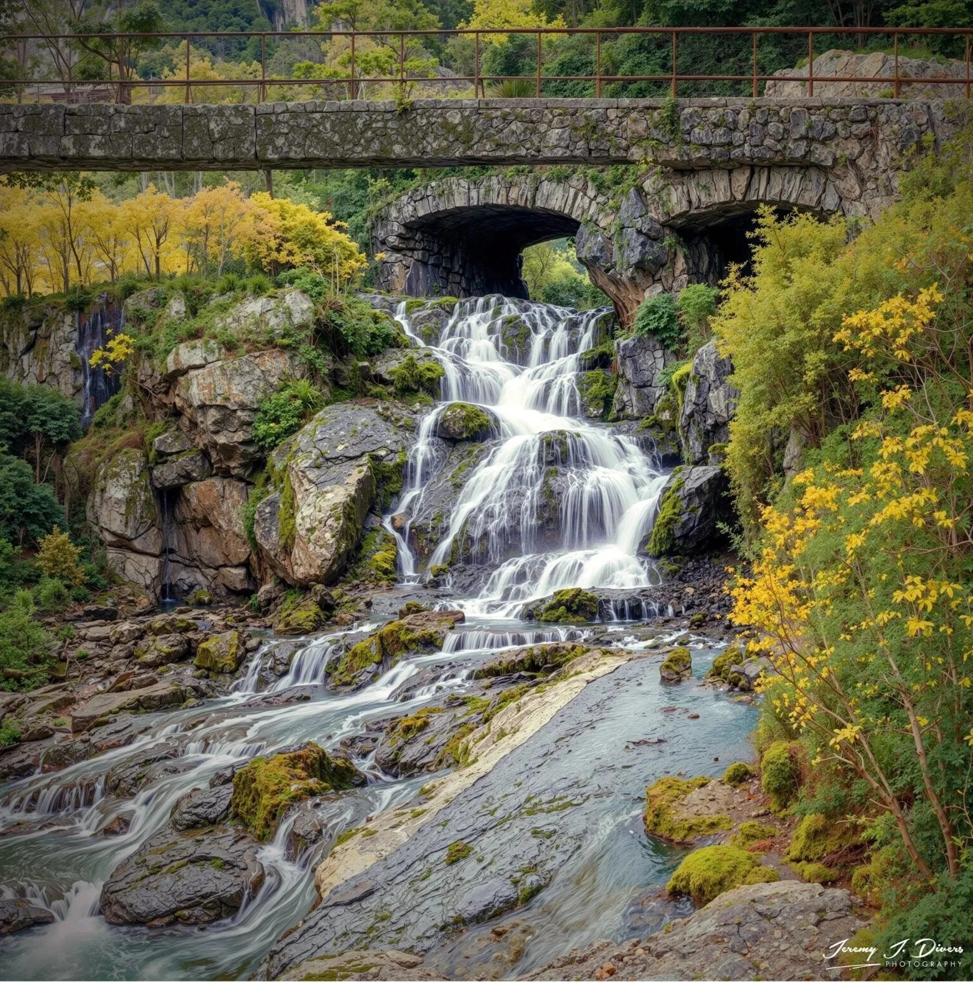 "The Stone Bridge Falls" Vestmanna, Streymoy, Faroe Islands