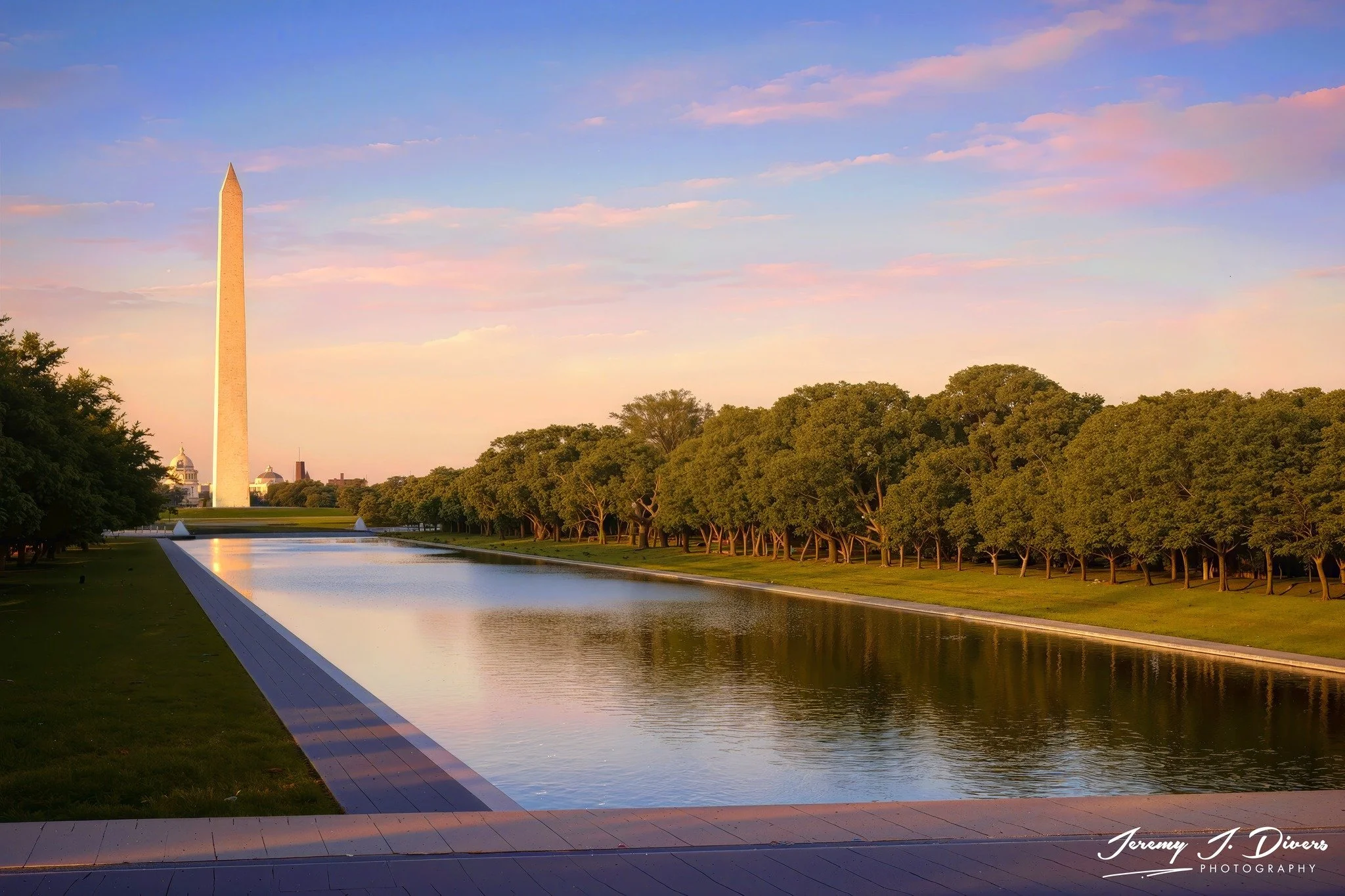 "Twilight at the Reflection Pool" Washington DC