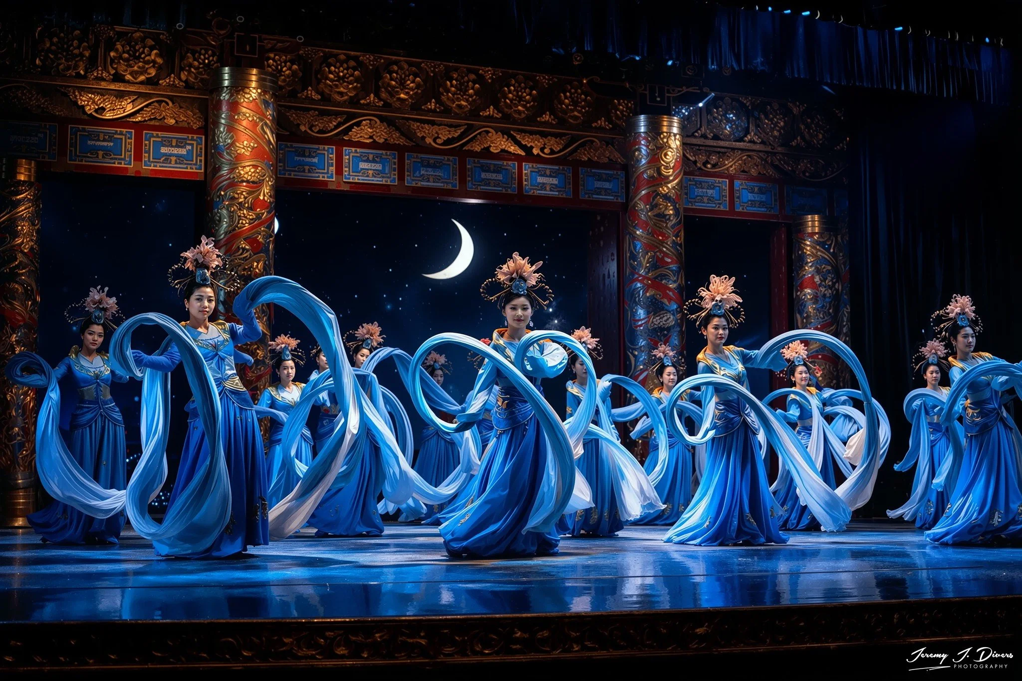 "Blue Moon Dancers" (A) Tang Dynasty Show,  Xian, China 