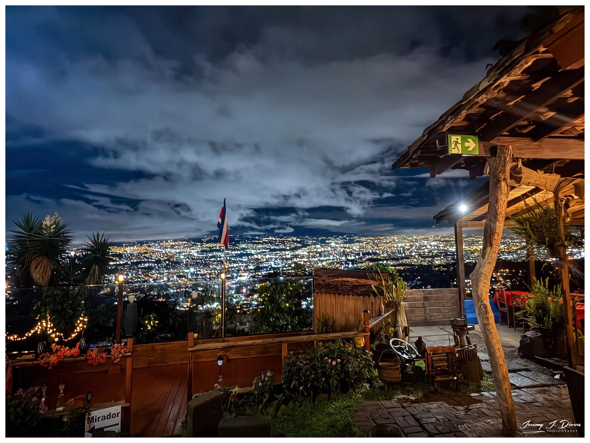 “City Lights Beneath a Restless Sky” Restaurante Tiquicia, San José, Costa Rica