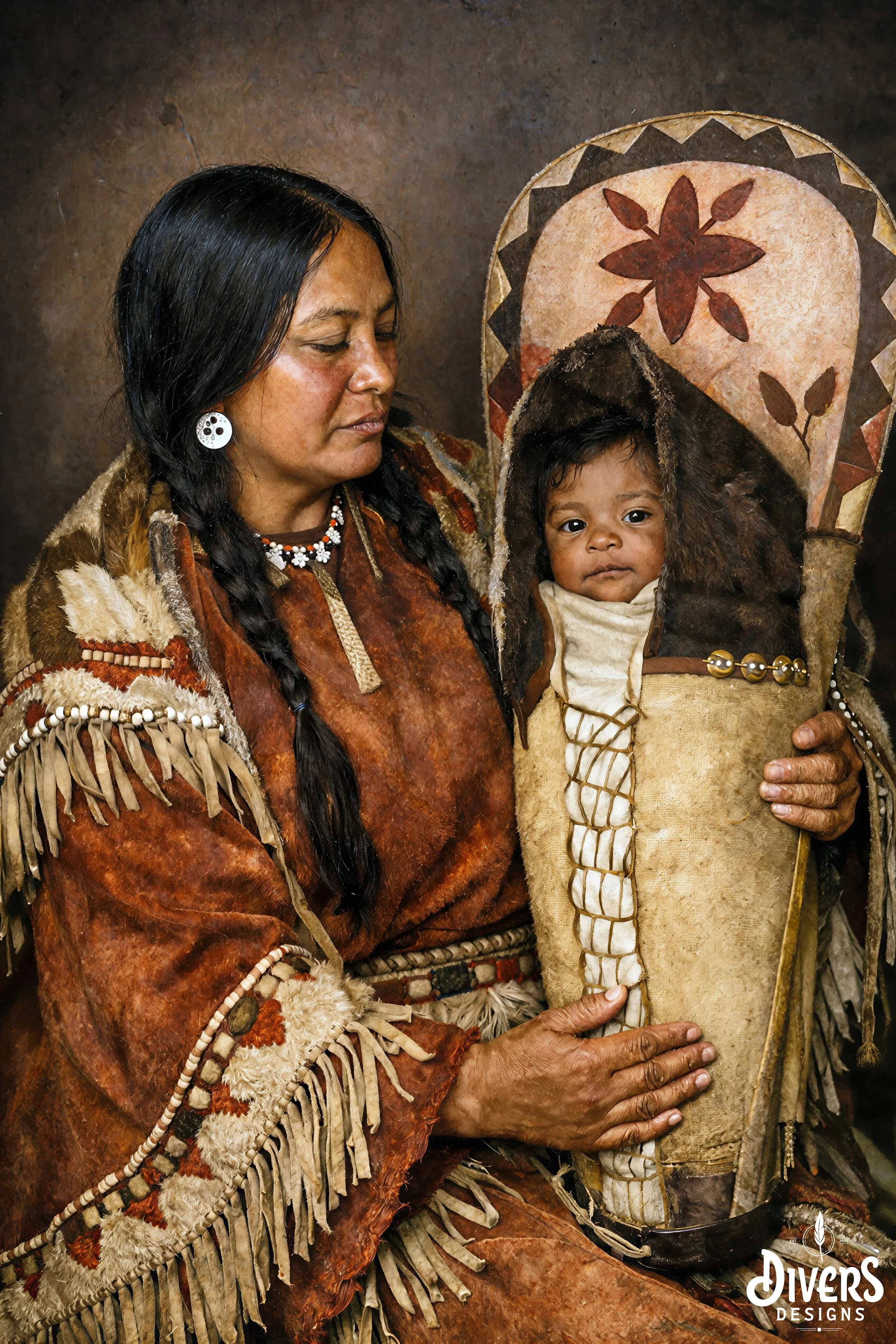 "Crow Mother and Child"