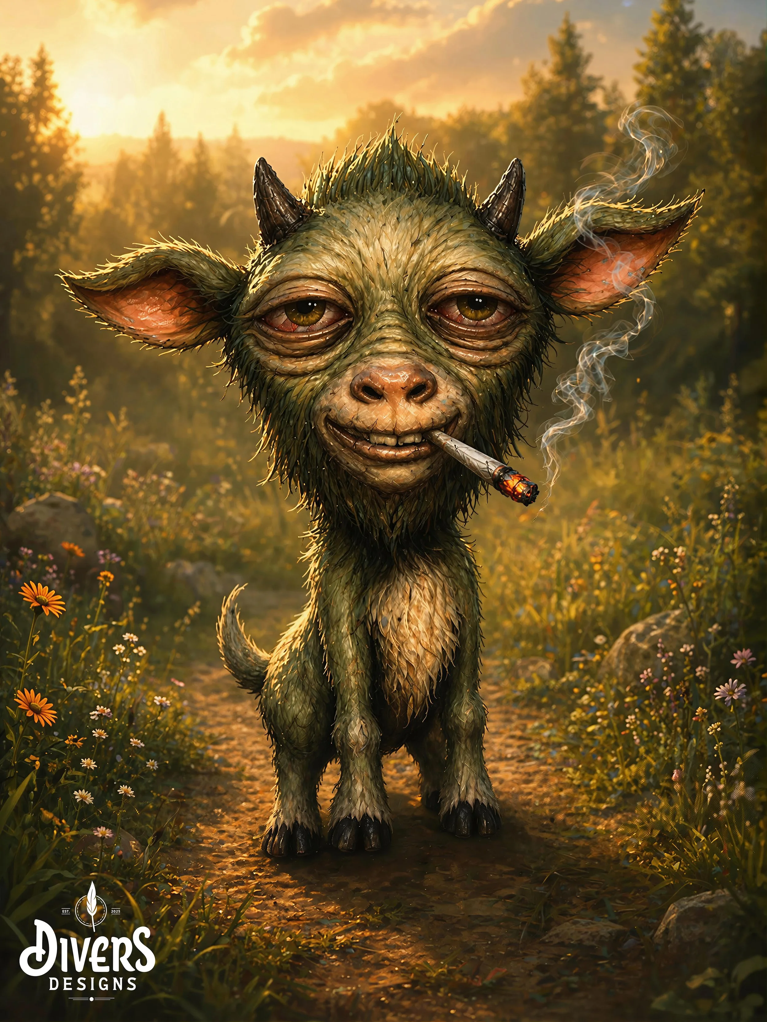 "Grizzlewick" The Goat Gremlin