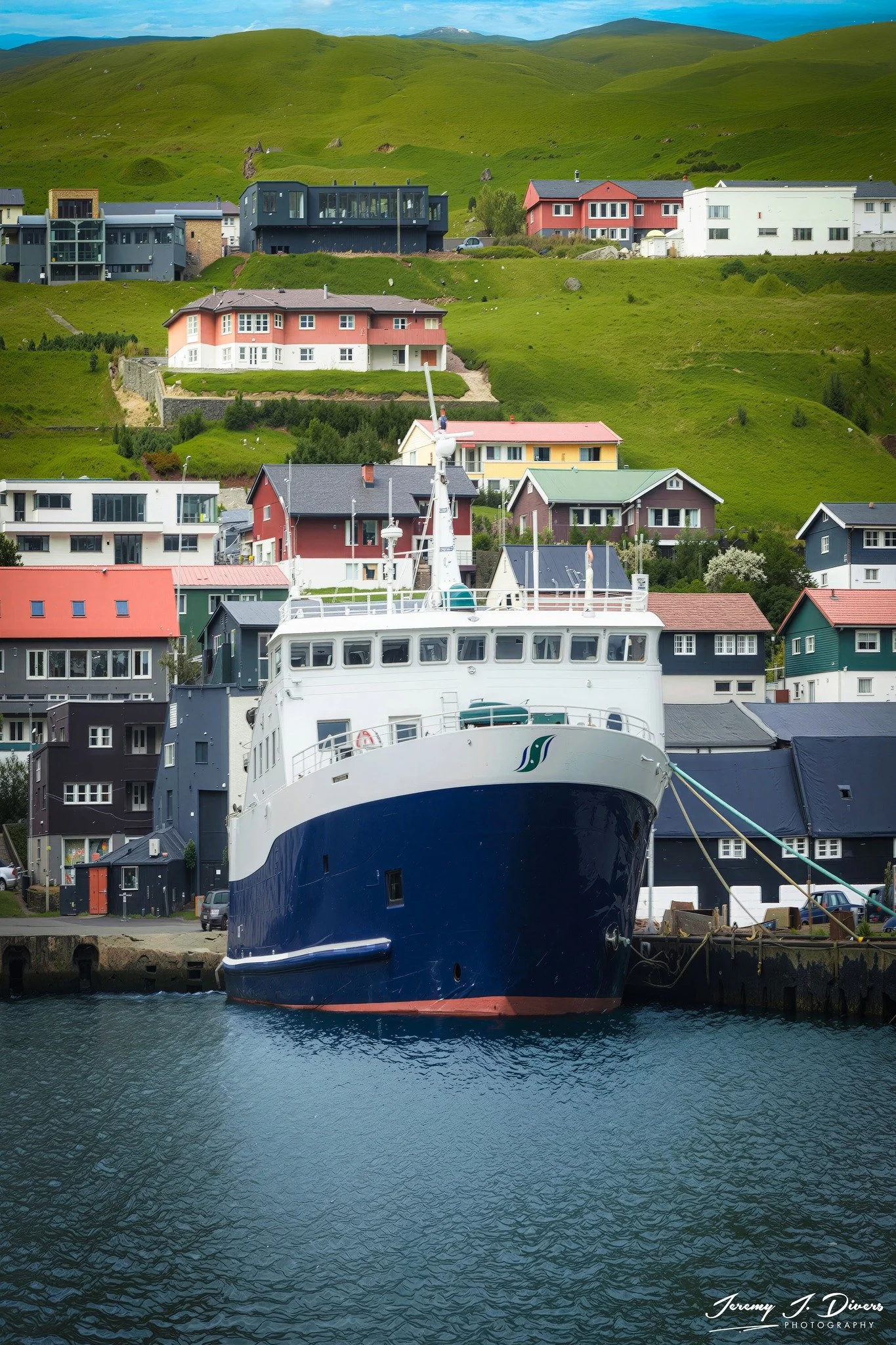 "Port of Syðradalur" (B) Faroe Islands