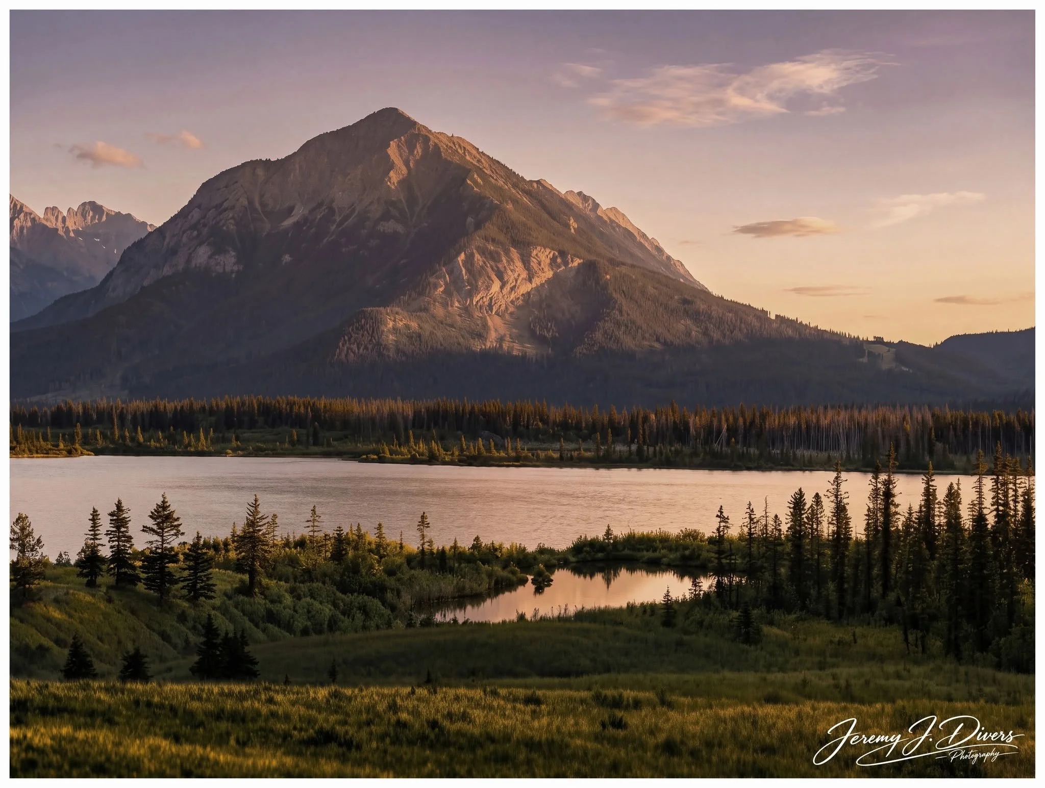 "Mount Rundle Overlooking Vermilion Lake" Banff National Park, Alberta, Canada