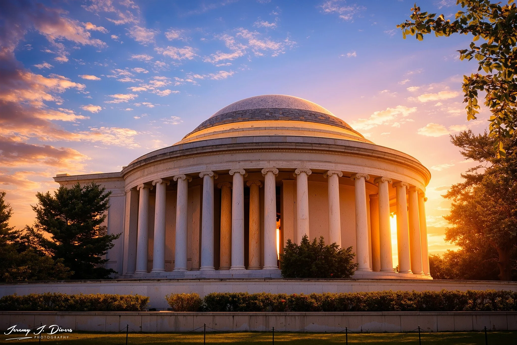 "Sunset on the Jefferson Memorial" Washington DC