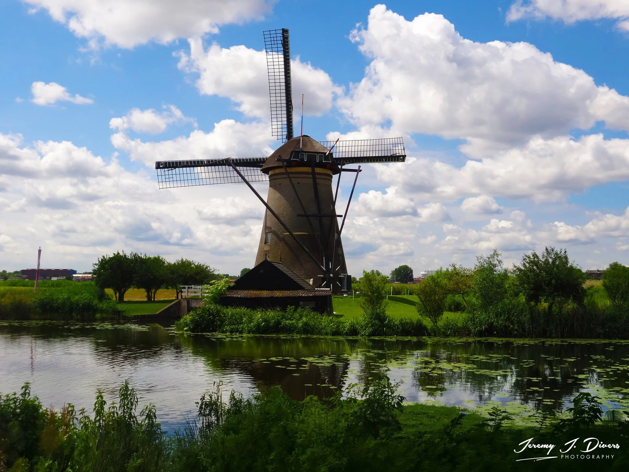 "Dutch Windmill" Kinderijk, Netherlands