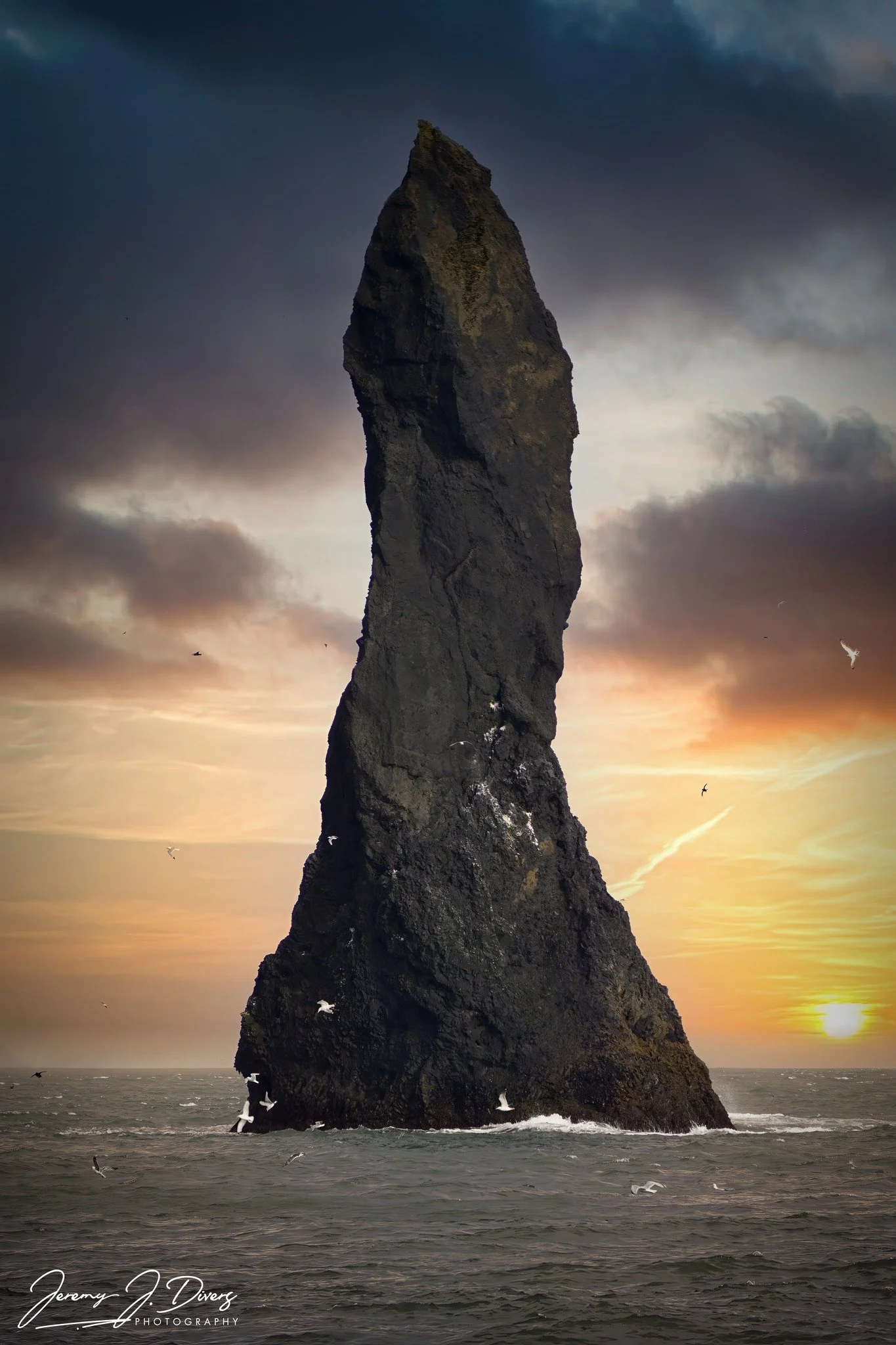 "Seastack Sunset" Reynisdrangar, Iceland
