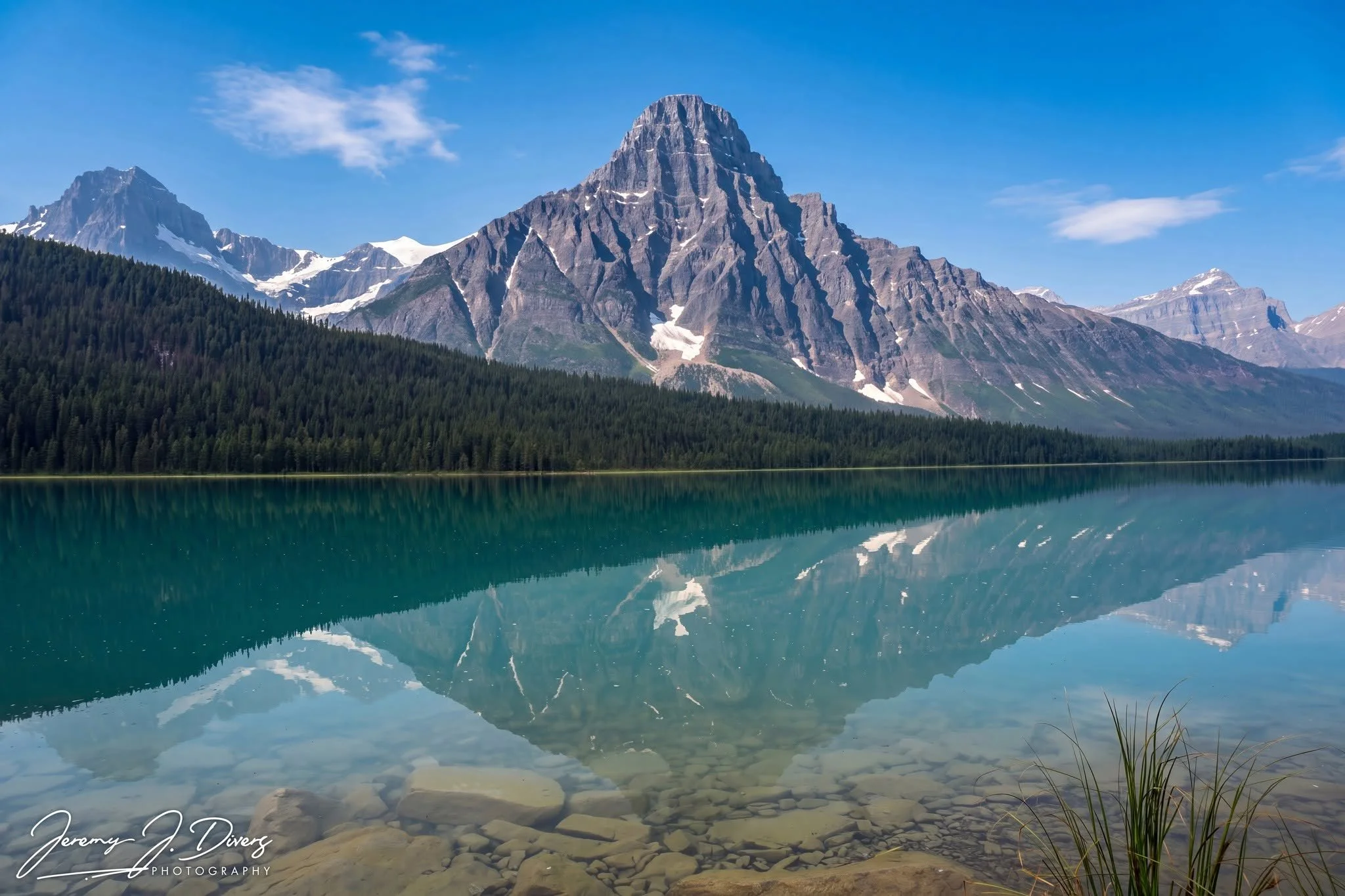 "Mount Chephren Overlooking Waterfowl Lake" Banff National Park, Alberta, Canada