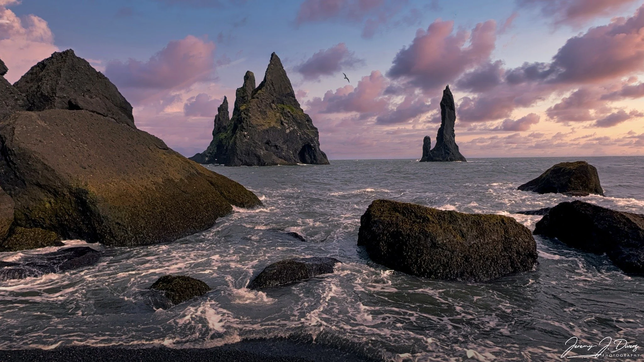 "Reynisdrangar Sea Stacks" Reynisdrangar Black Sand Beach, Iceland