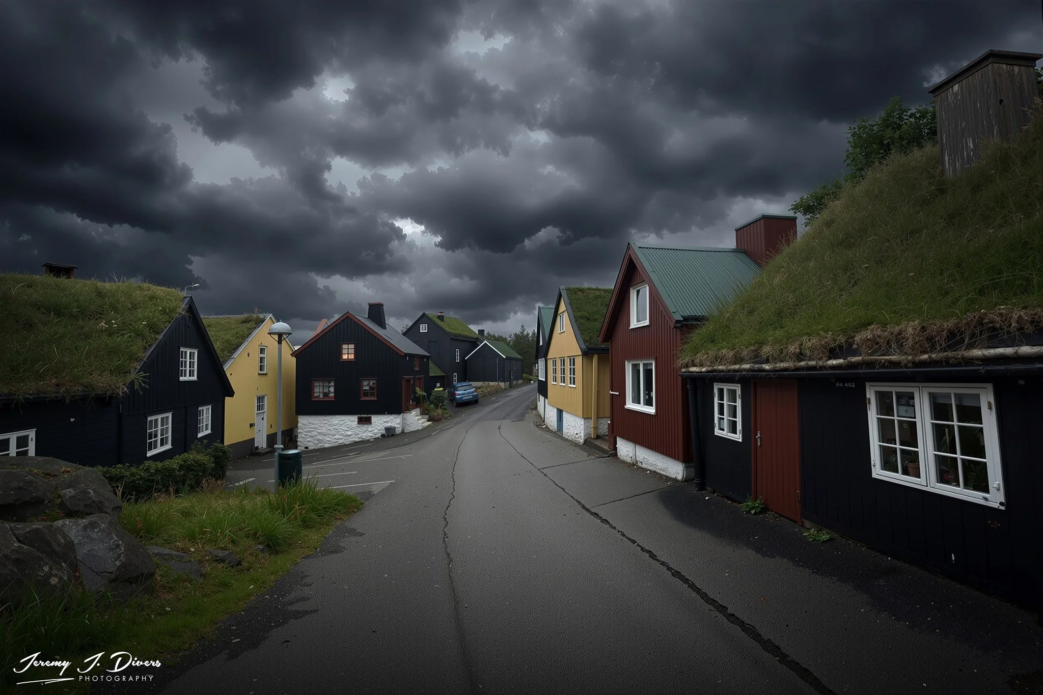 "A Village Beneath the Storm" Tórshavn, Faroe Islands