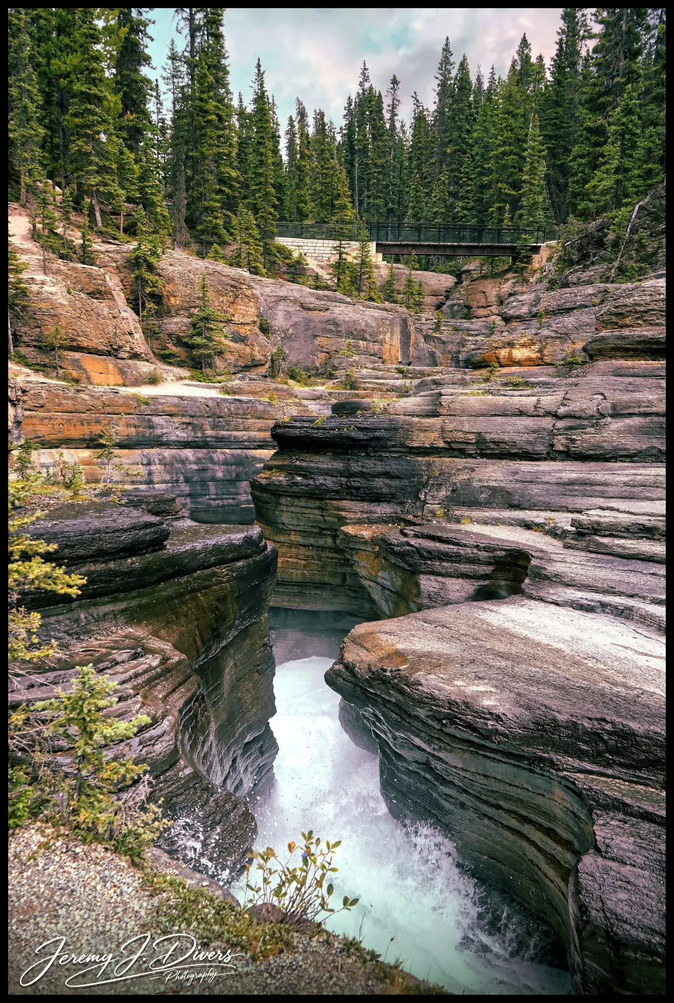 “Carved by Time, Shaped by Water” Jasper National Park, Alberta, Canada