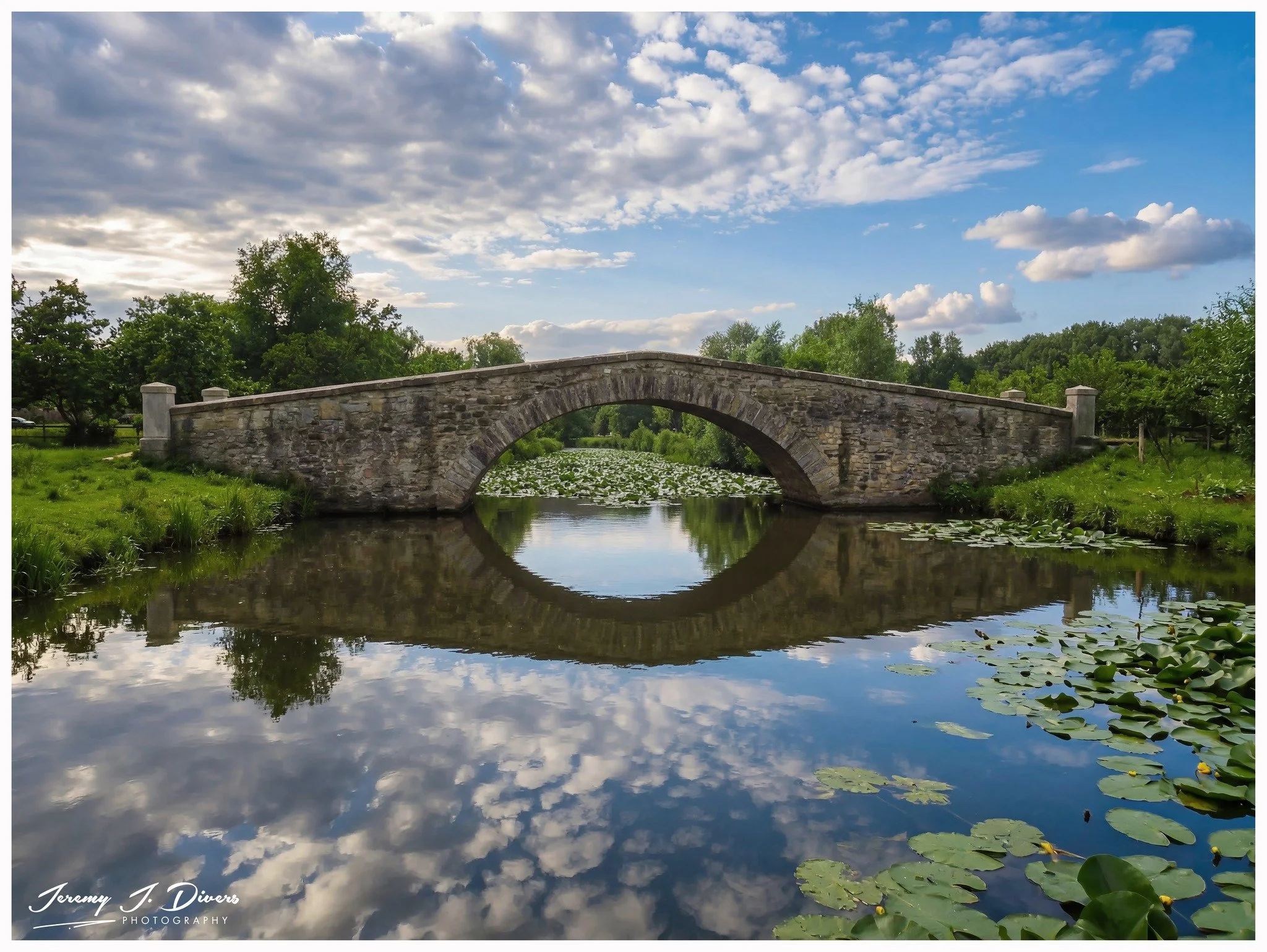 "Reflections from the Stone Bridge" Near Kinderdijk, Netherlands