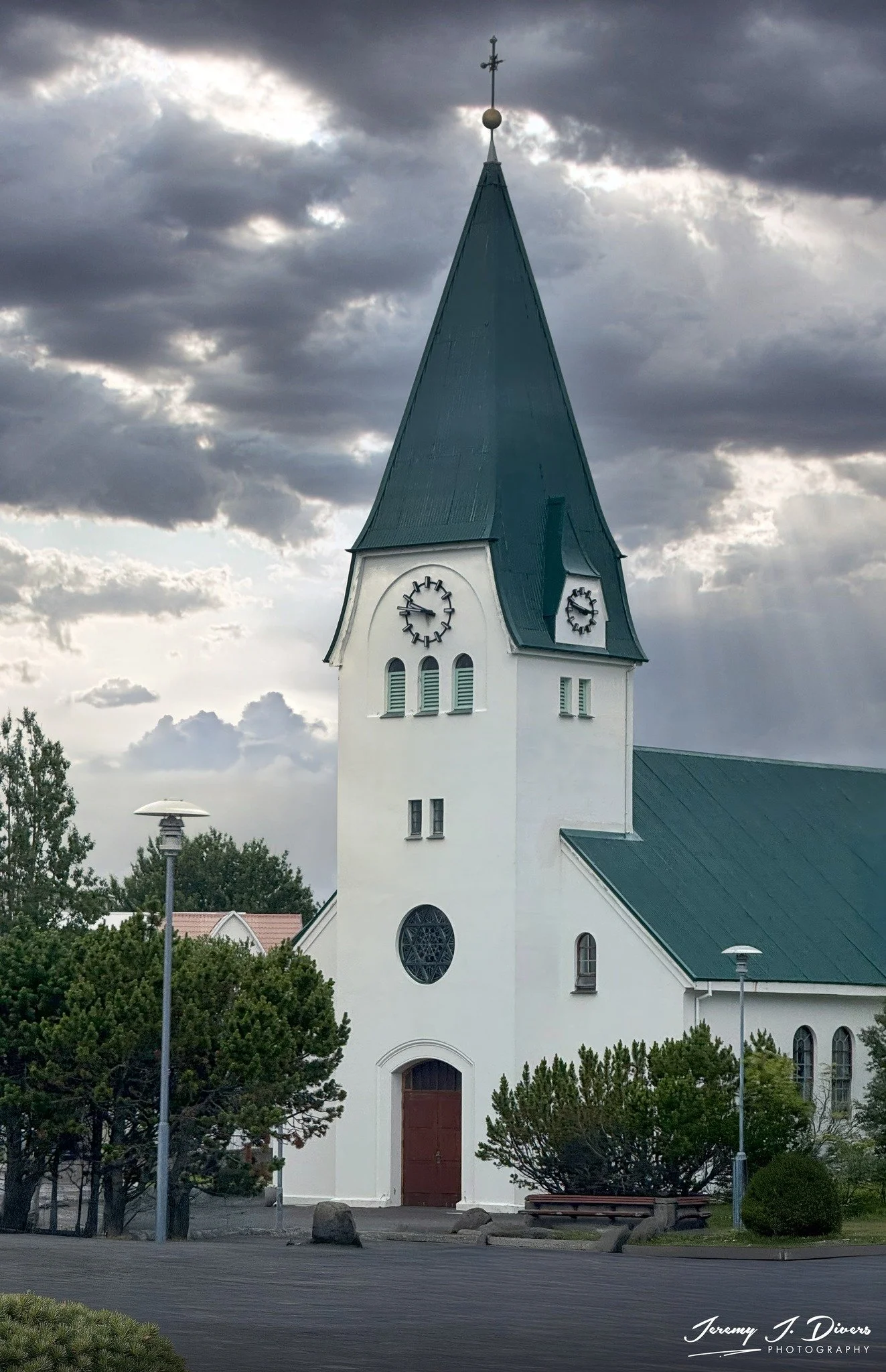 "Hafnarfjarðarkirkja Church" Reykjavík, Iceland