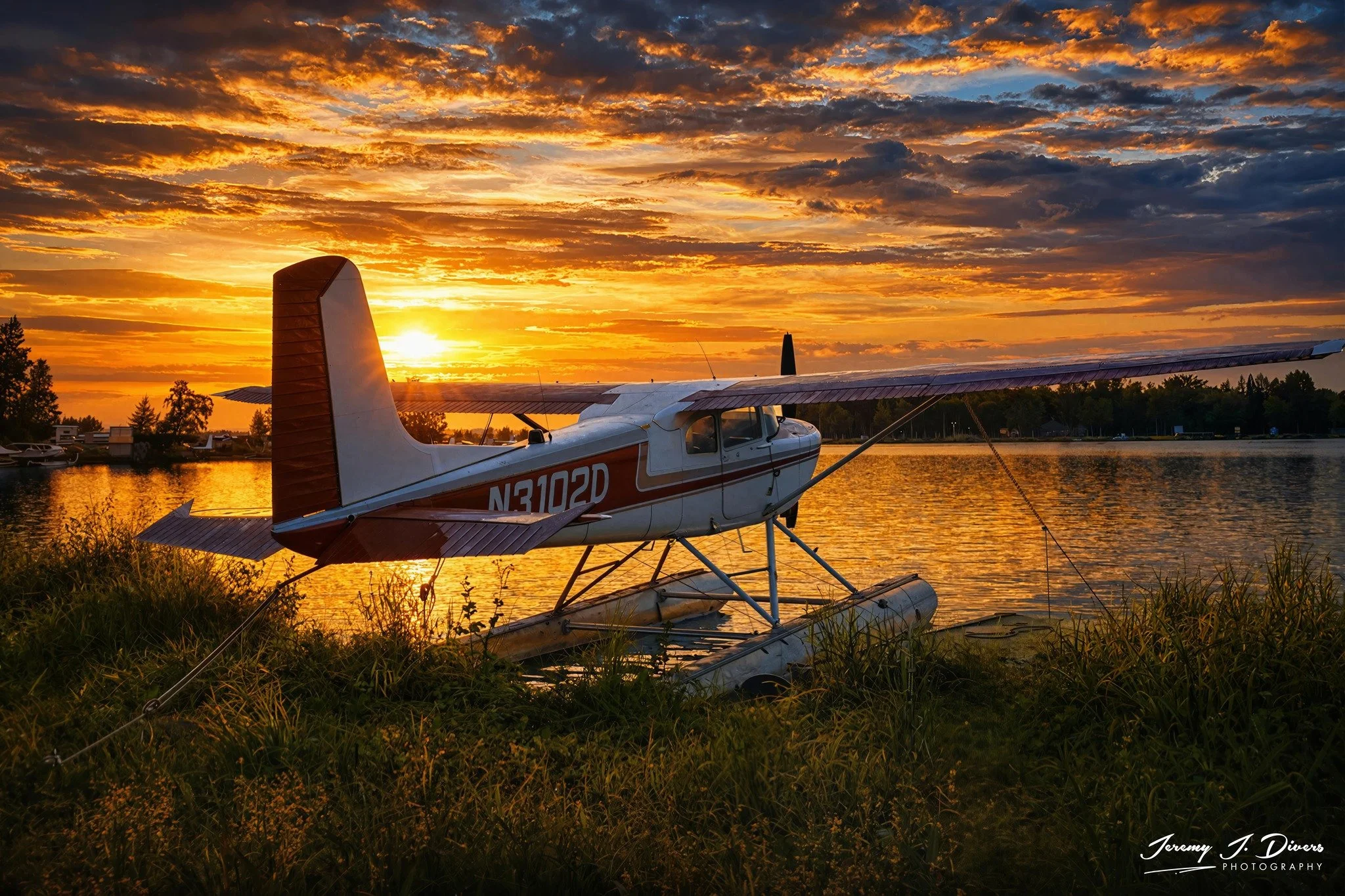 “Floatplane at Dusk” Anchorage, Alaska