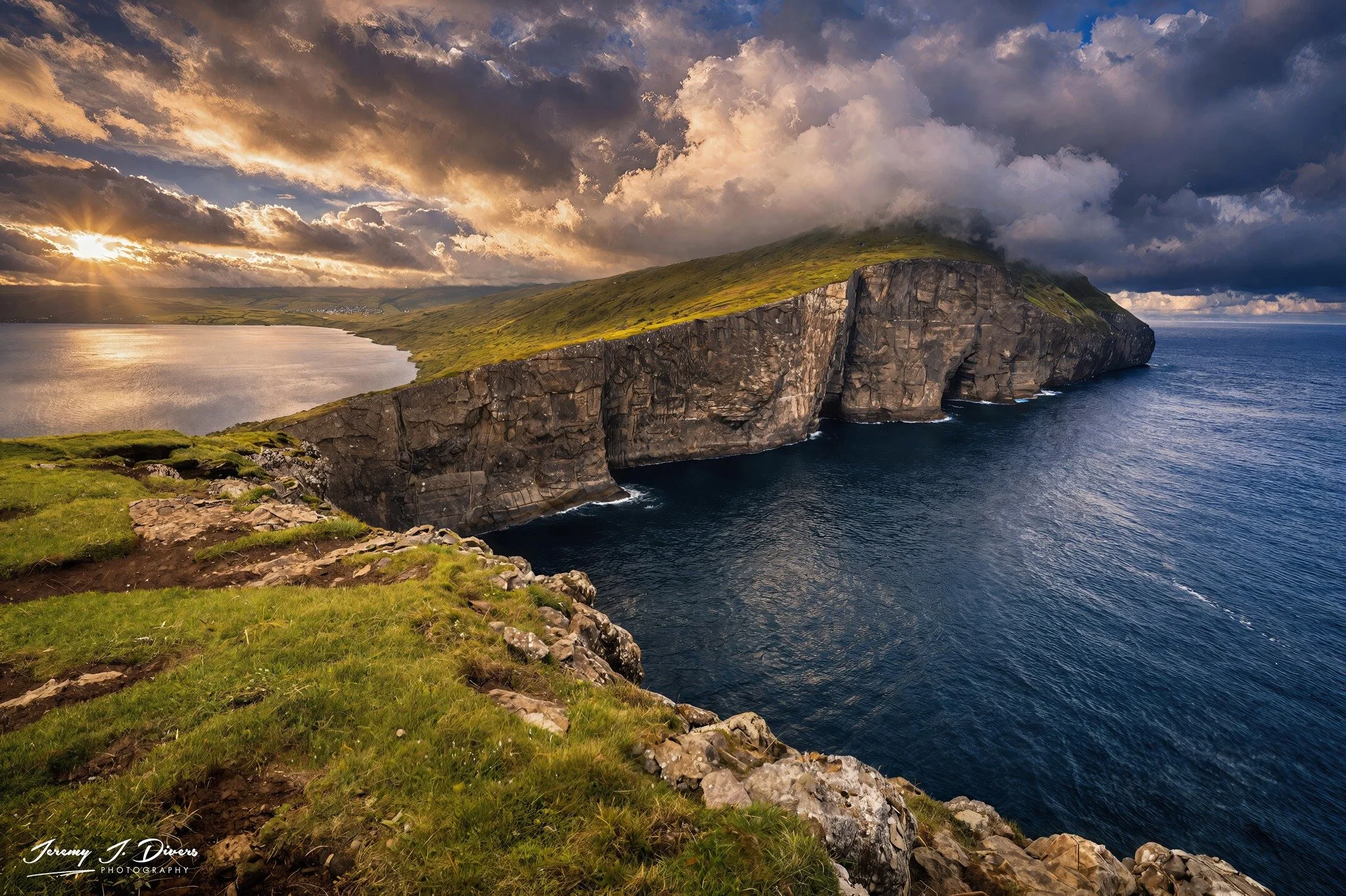"Cliffs of the Last Light" Sørvágsvatn, Faroe Islands