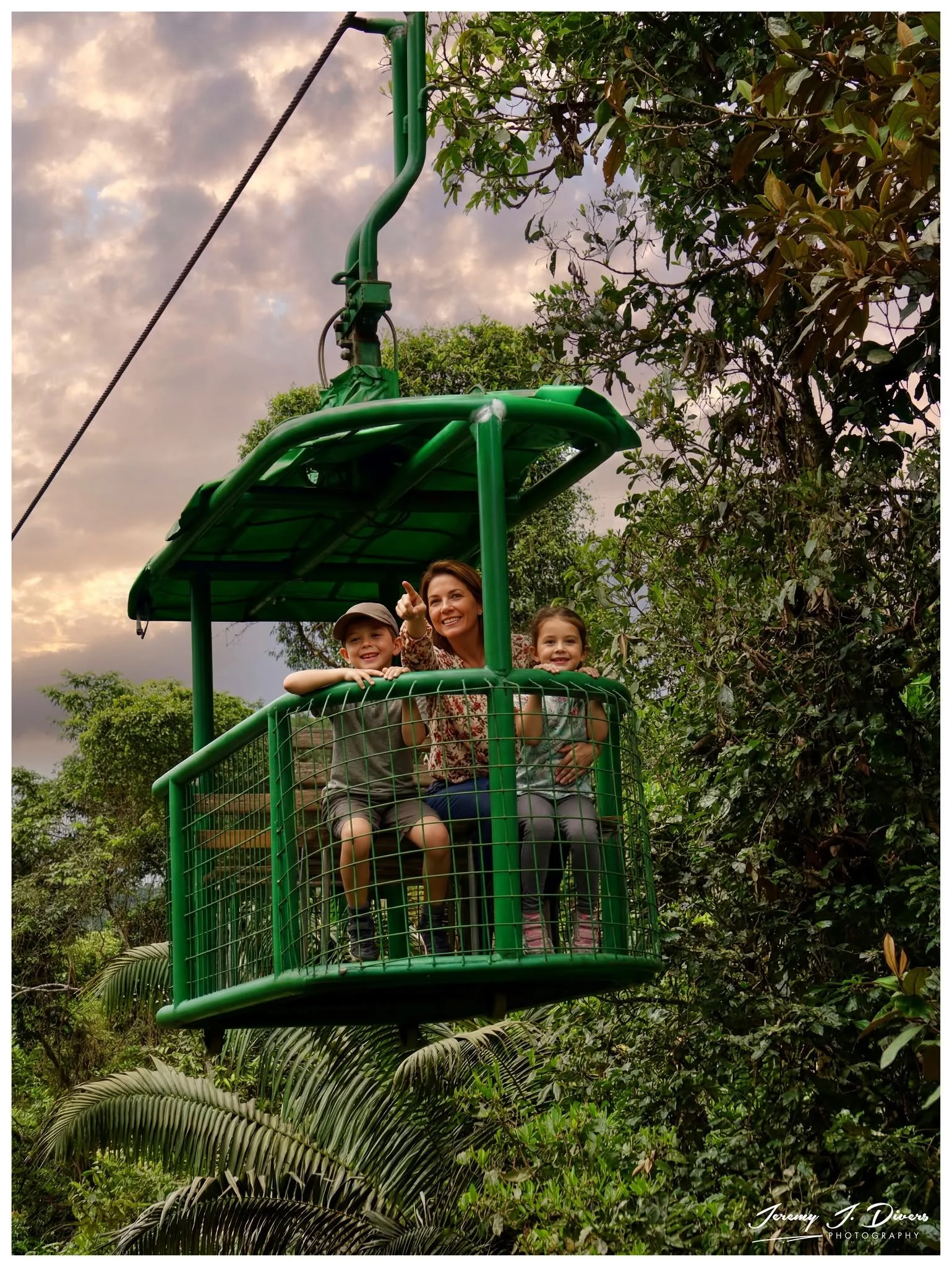 "Family Enjoying the Jungle Canopy" Braulio Carrillo National Park, Costa Rica