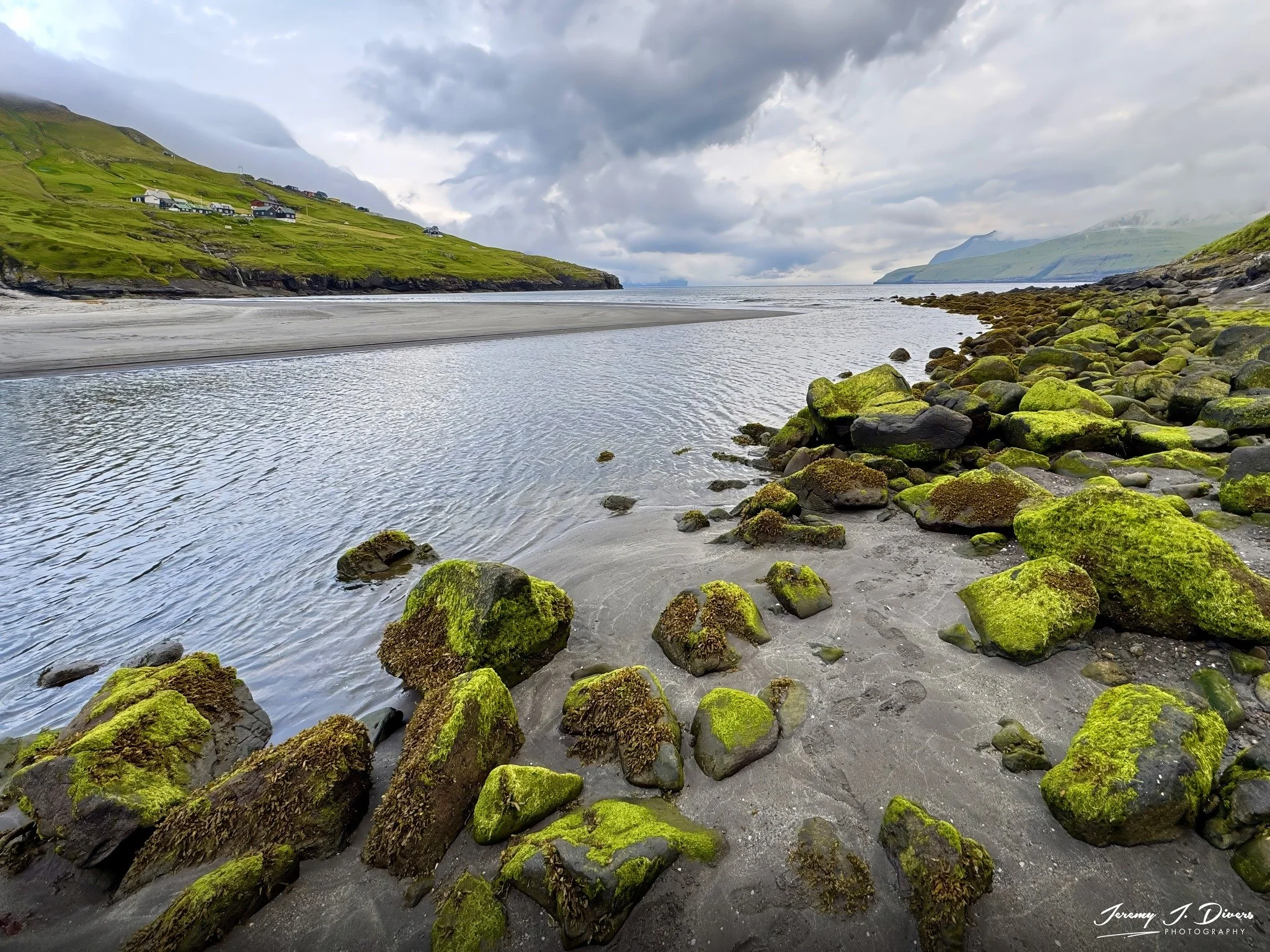 "Glowing Moss Stones" west coast of Streymoy, Faroe Islands