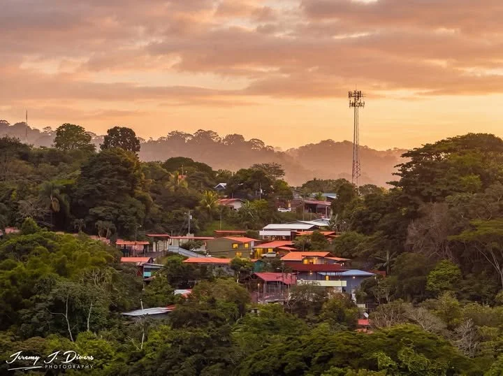 “Golden Hour Over the Rainforest Village” San Miguelito, Panama