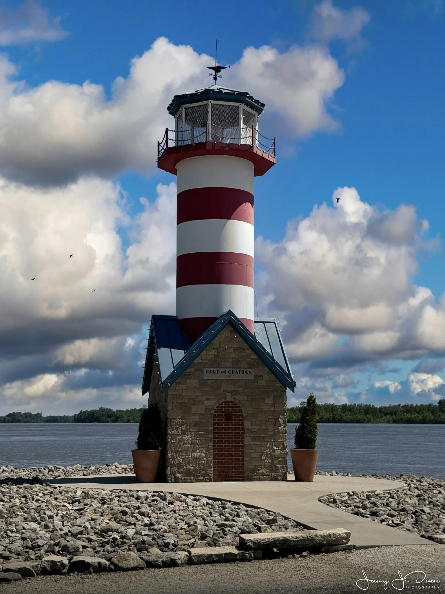 "Port of Grafton Lighthouse" (A) Grafton, Illinois