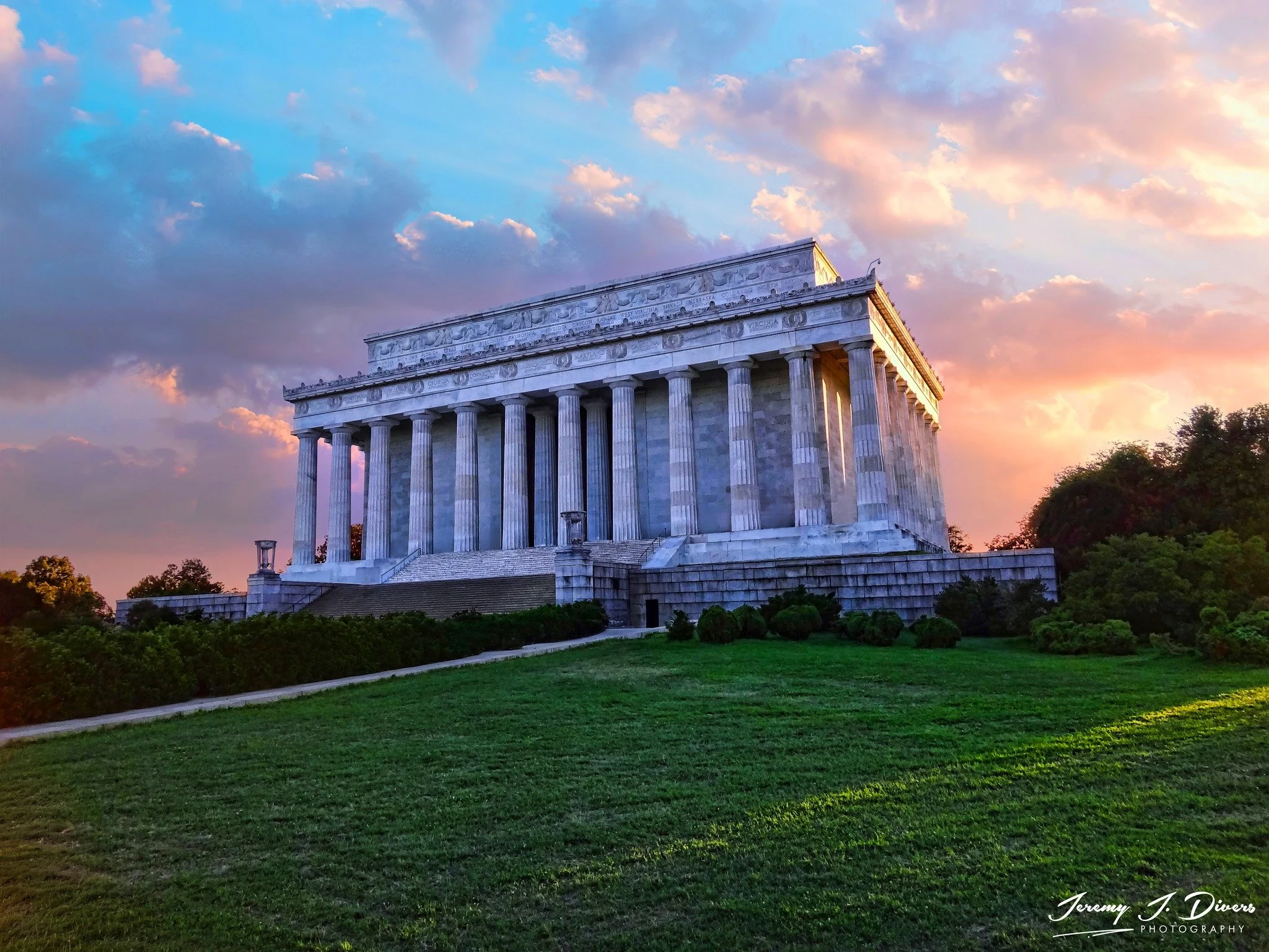 "The Lincoln Memorial at Sunset" Washington DC