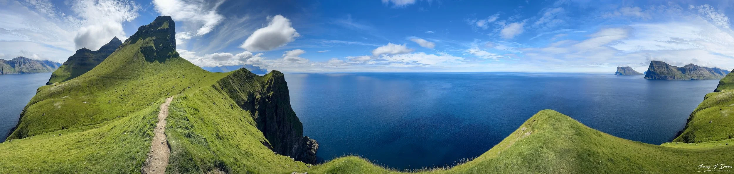 "Between Sky and Infinity" near the village of Trøllanes, Faroe Islands