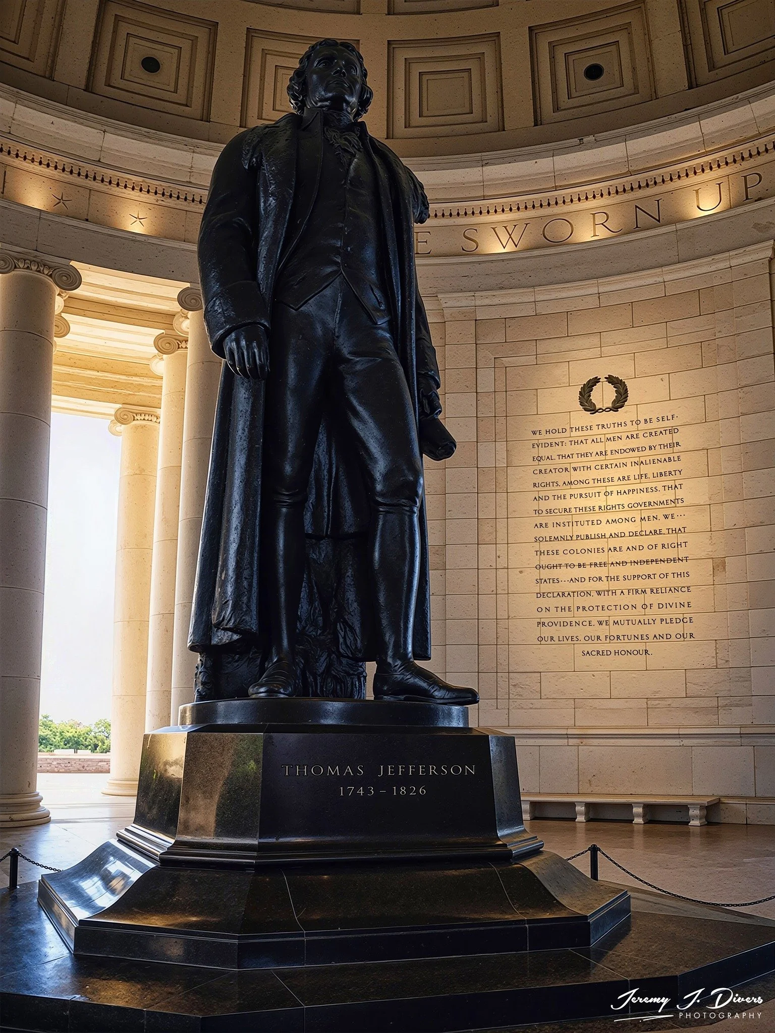 "At the Foot of Jefferson" Jefferson Memorial, Washington DC