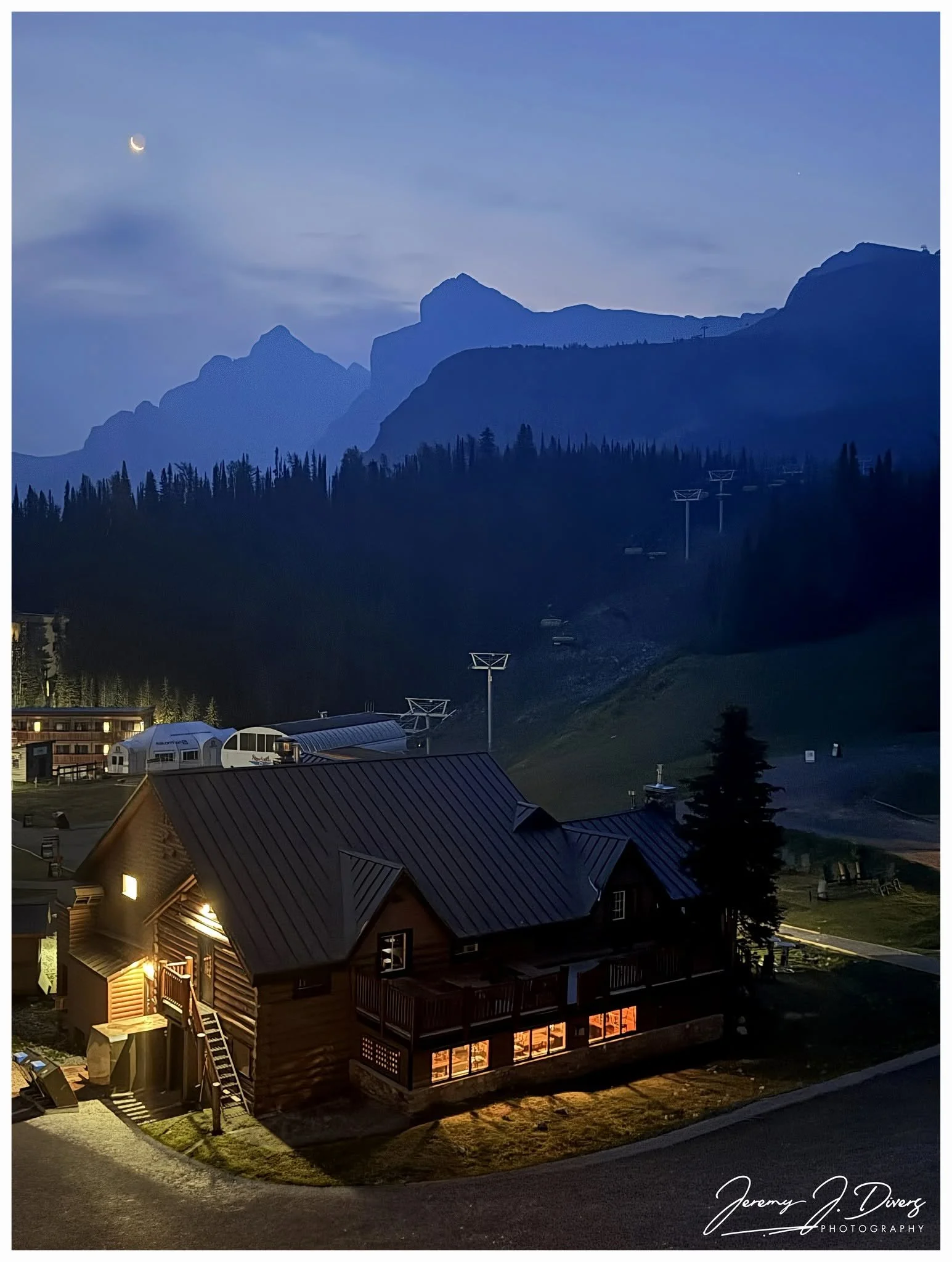 "Early Morning Mountain View" Sunshine Mountain Resort, Banff National Park, Alberta, Canada