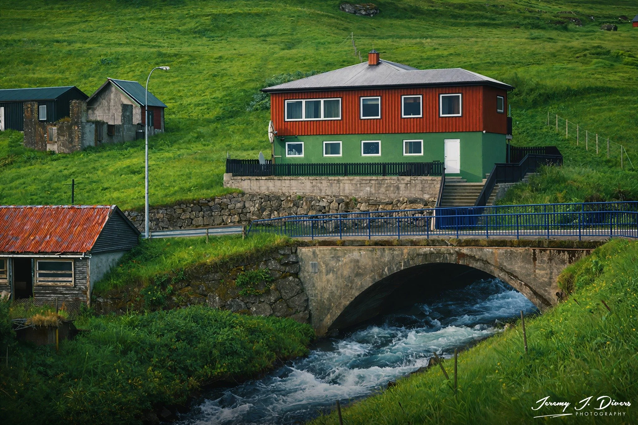 "The Dalá Stream" Gjógv Village, Eysturoy Island, Faroe Islands