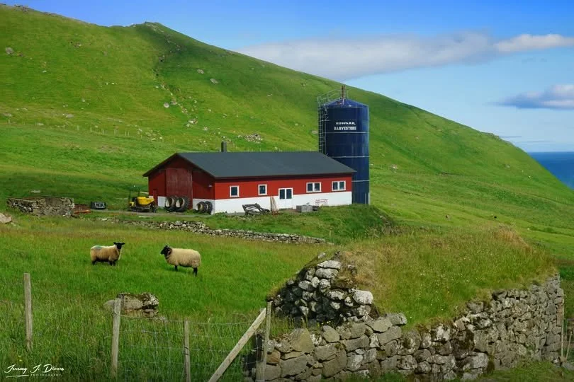 "Kalsoy Farmstead" near the village of Trøllanes, Faroe Islands