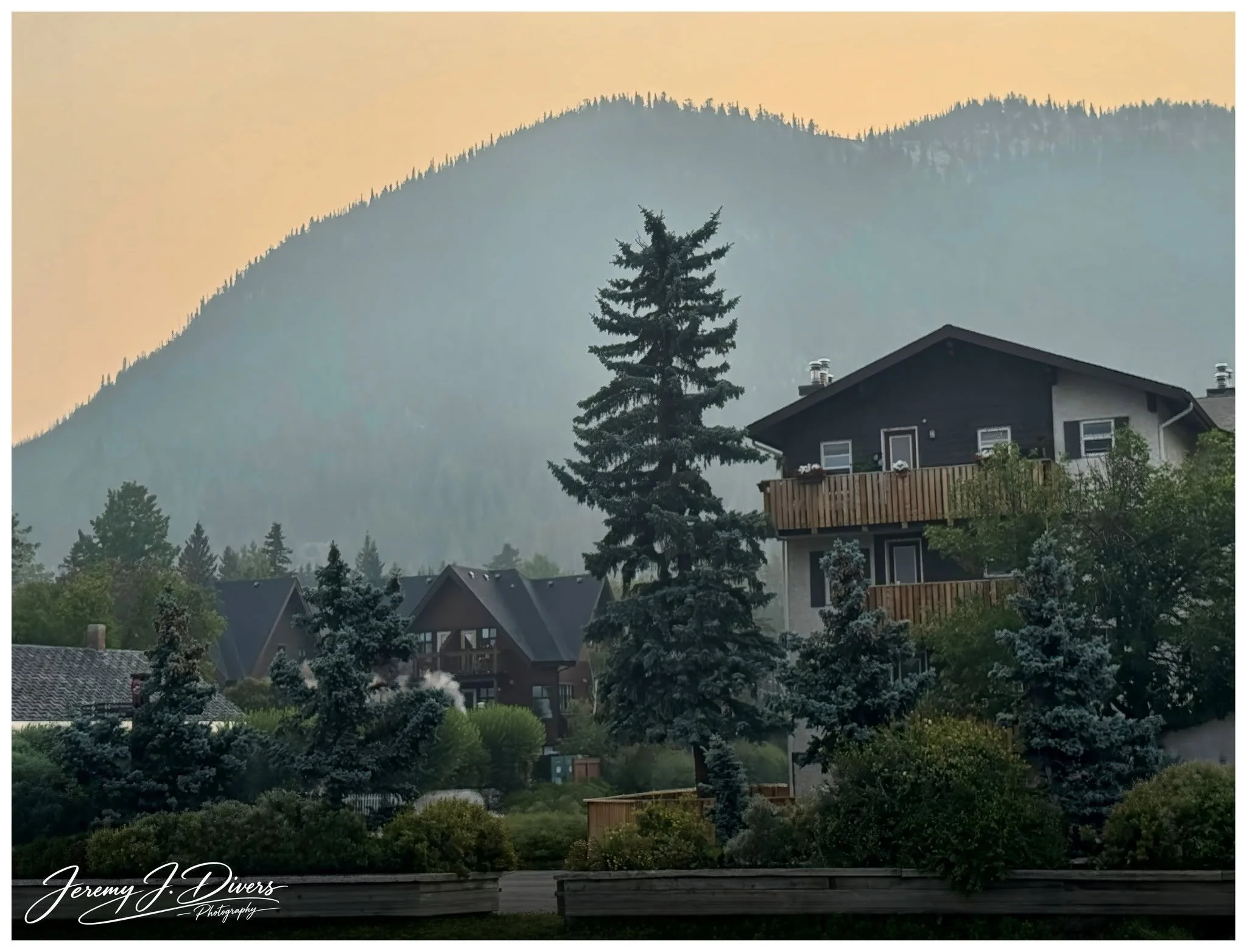"Homes Beneath the Alpine Peaks" Banff, Alberta, Canada