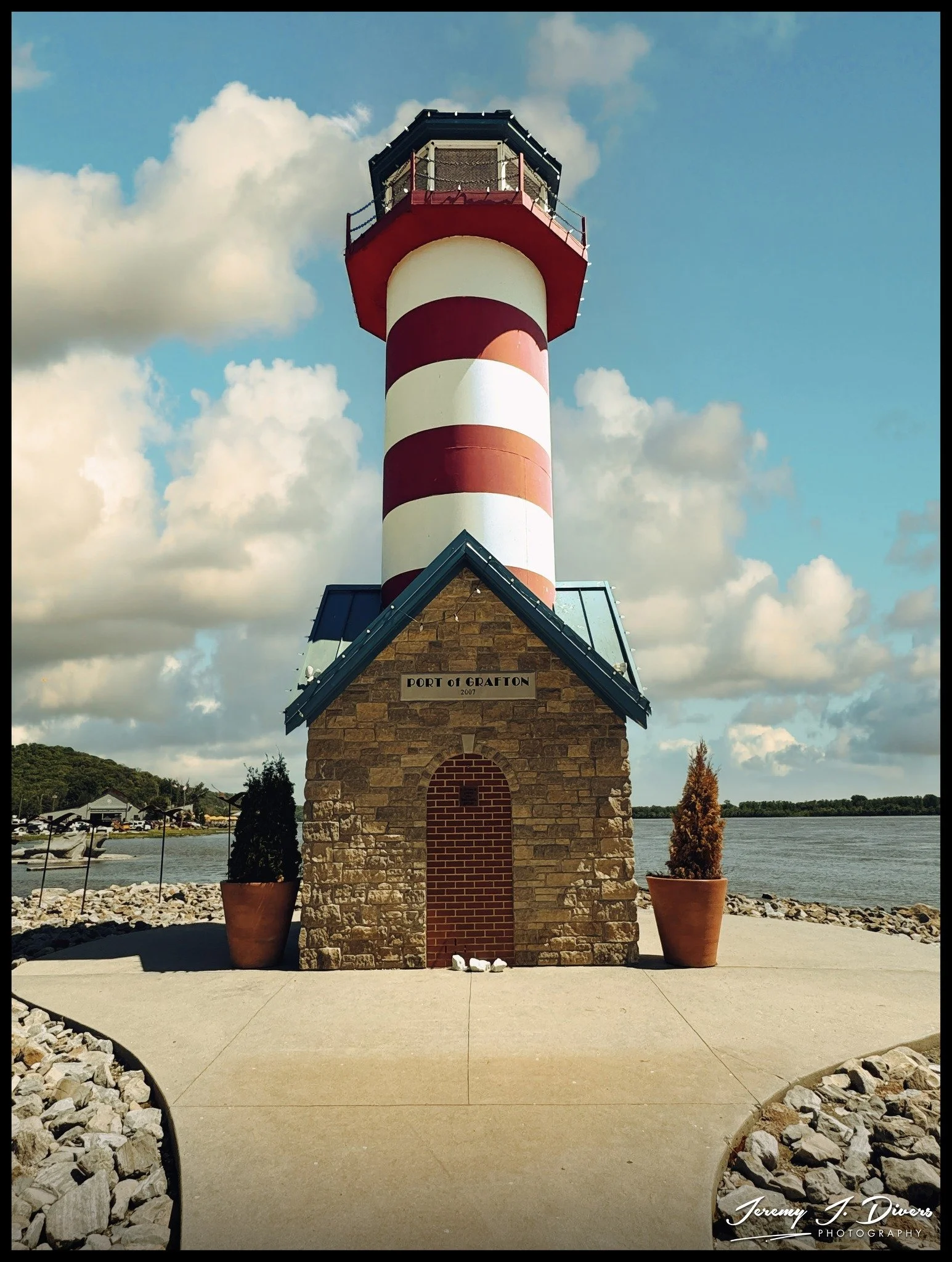 "Port of Grafton Lighthouse" (B) Grafton, Illinois