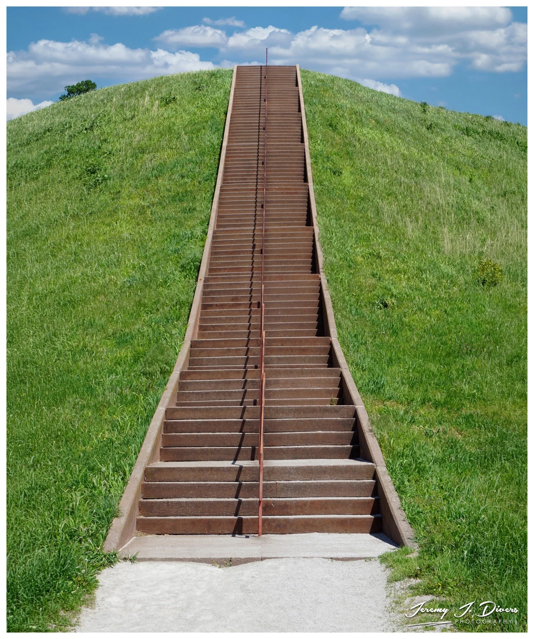 "Ascending Monk's Mound" Cahokia, Illinois