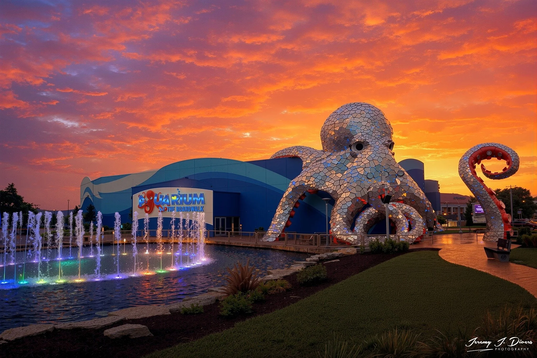 "Sunset Above Branson Aquarium" Branson, Missouri