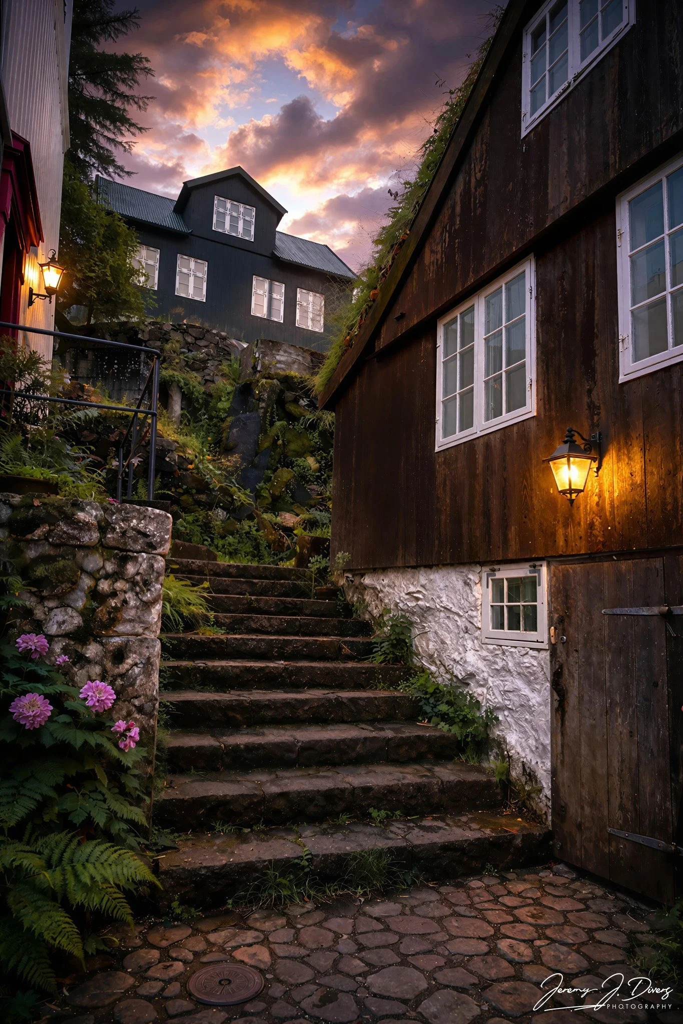 "Whispers Up the Stone Steps" Tórshavn, Faroe Islands.
