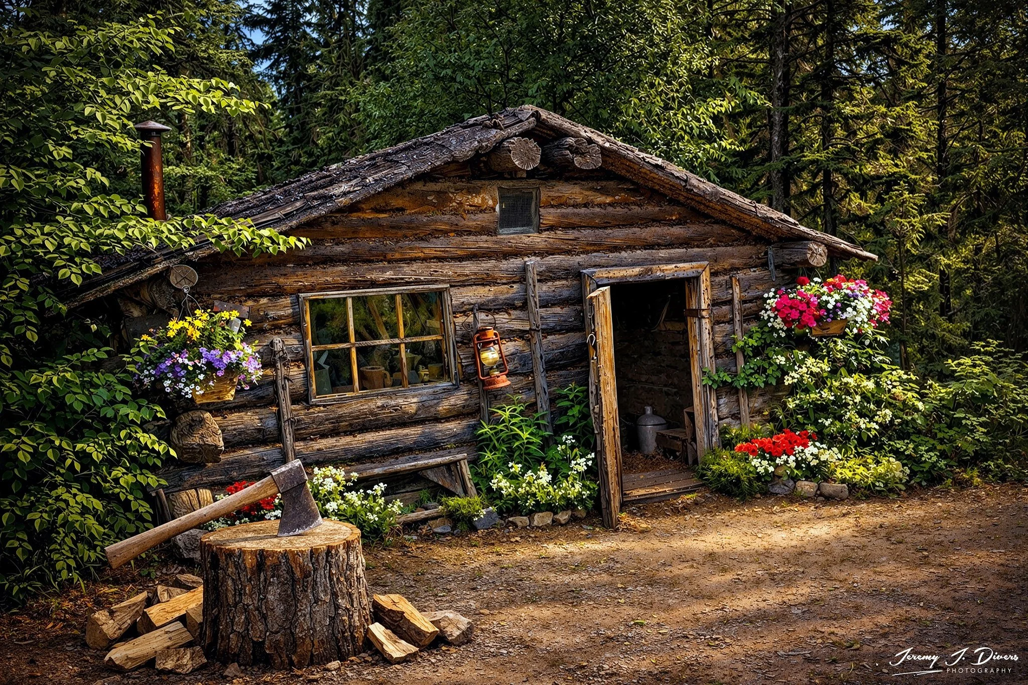 "Hidden Haven in the Pines" Athapaskan Indian Village, Alaska