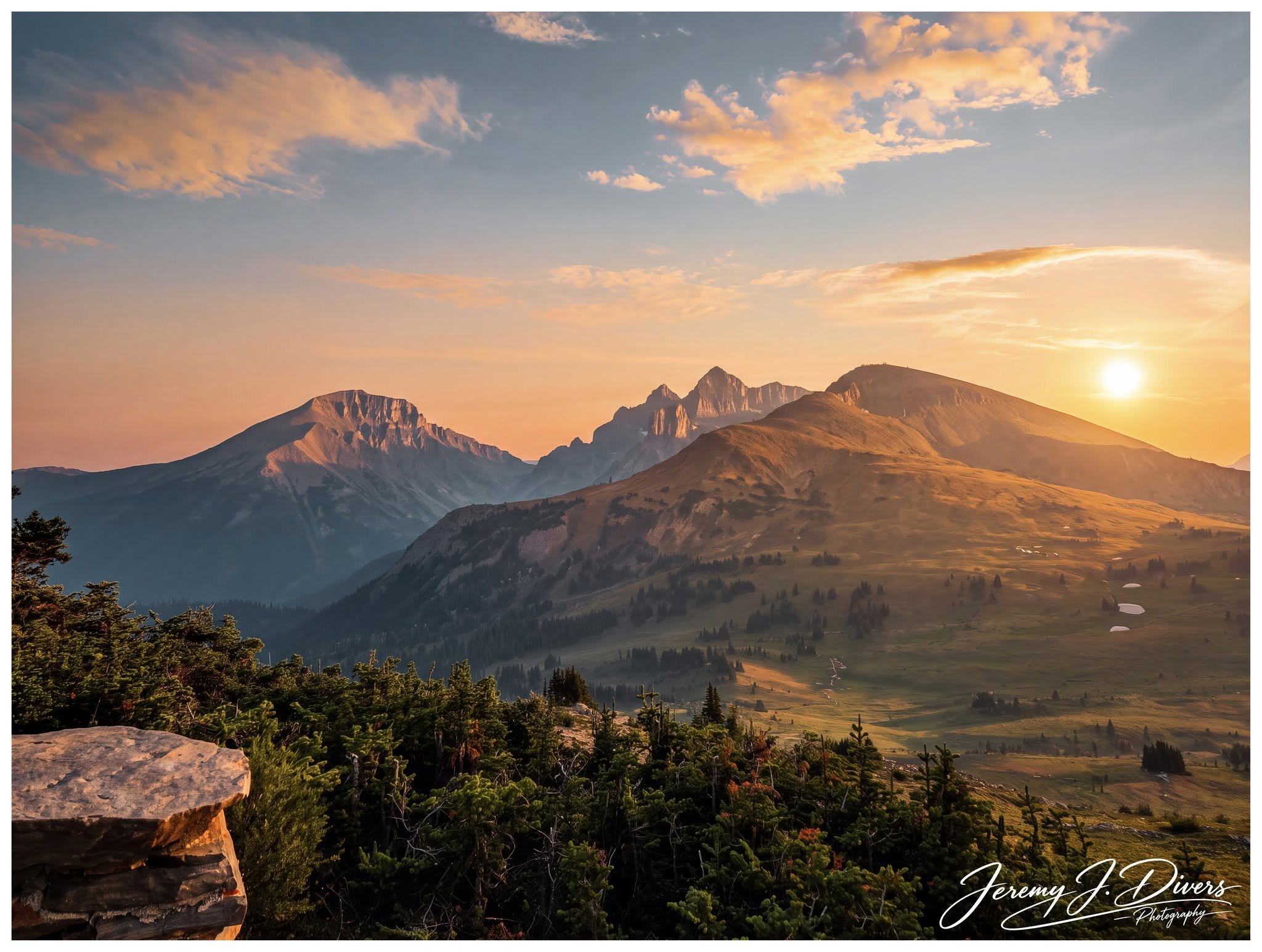 “Morning Light on the Divide” Banff National Park, Alberta, Canada