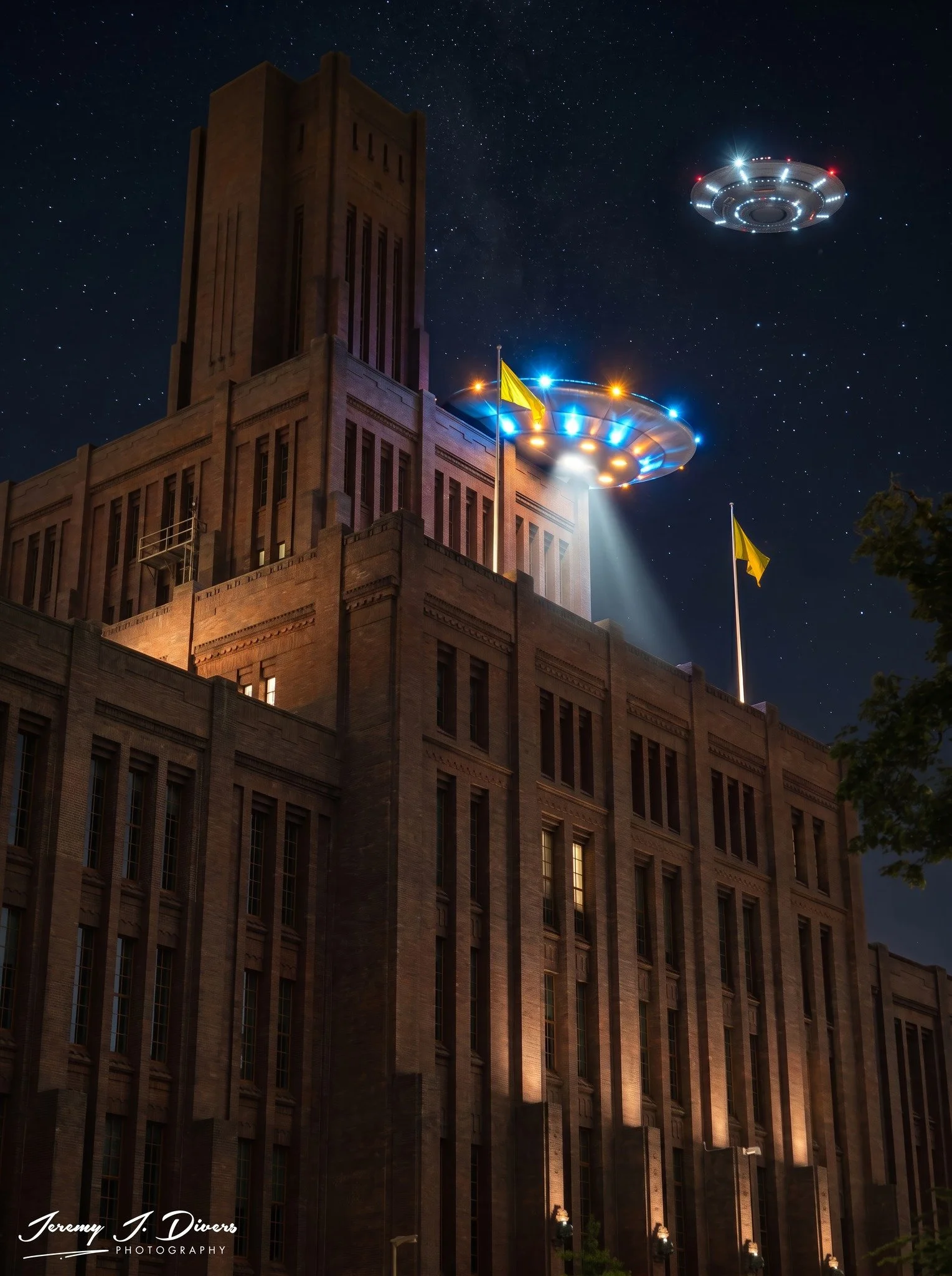 "Alien Visitation at the Inkwell Building" Utrecht, Netherlands
