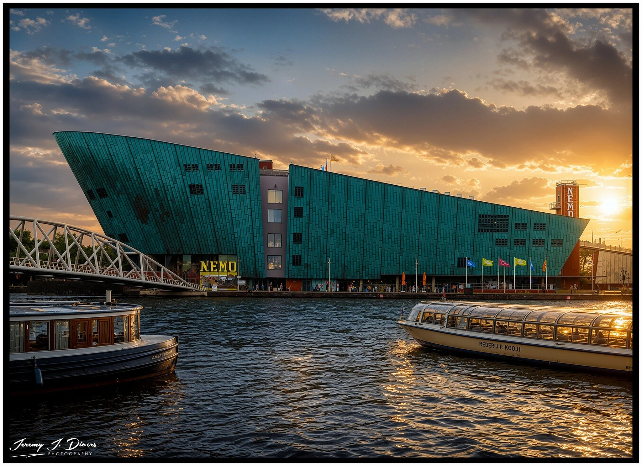 "Nemo Science Museum in the Sunset" Amsterdam, Netherlands