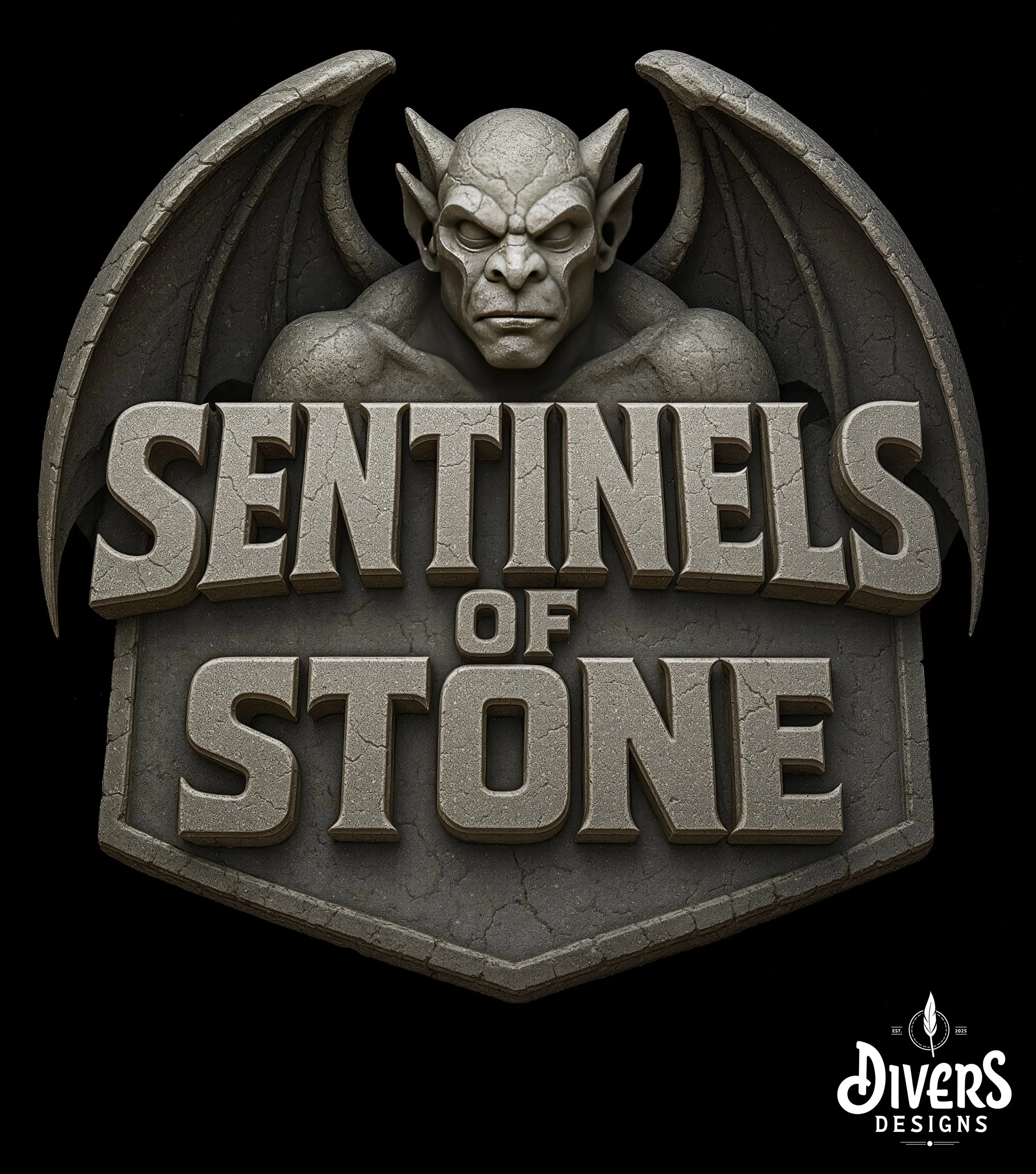"Sentinels of Stone Logo" (Red Guardian, Seraphine, Aegis and Tharok}