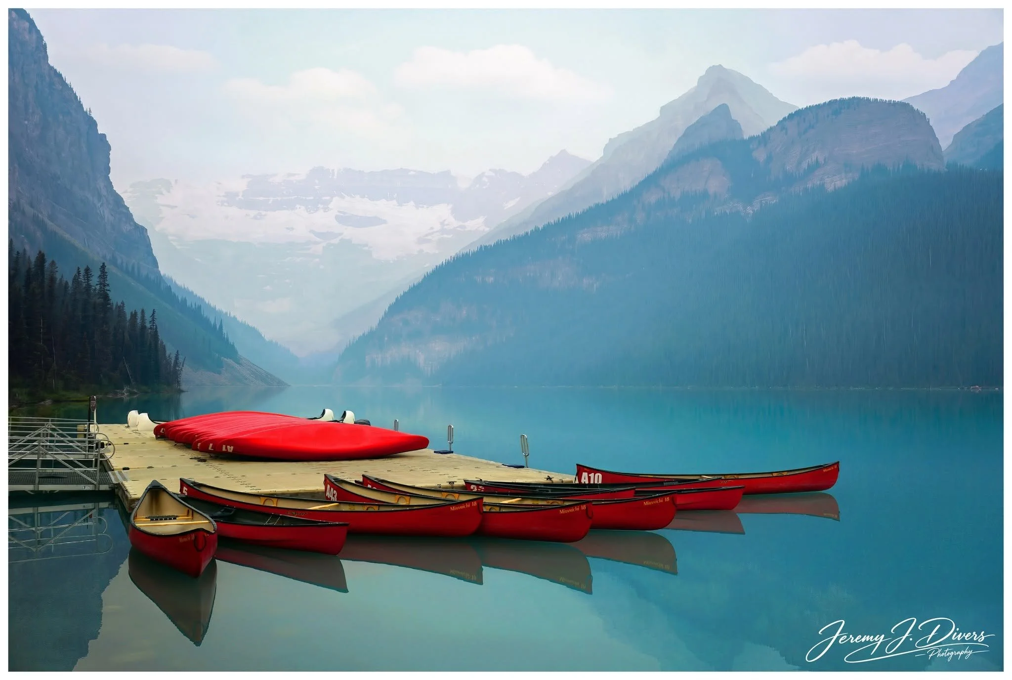 "Crimson Stillness” Lake Louise, Banff National Park, Alberta, Canada