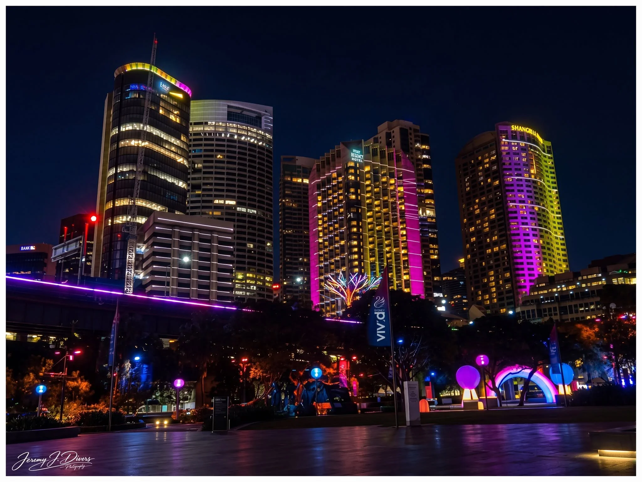 “Sydney After Dark: A Symphony of Lights” Sydney, Australia