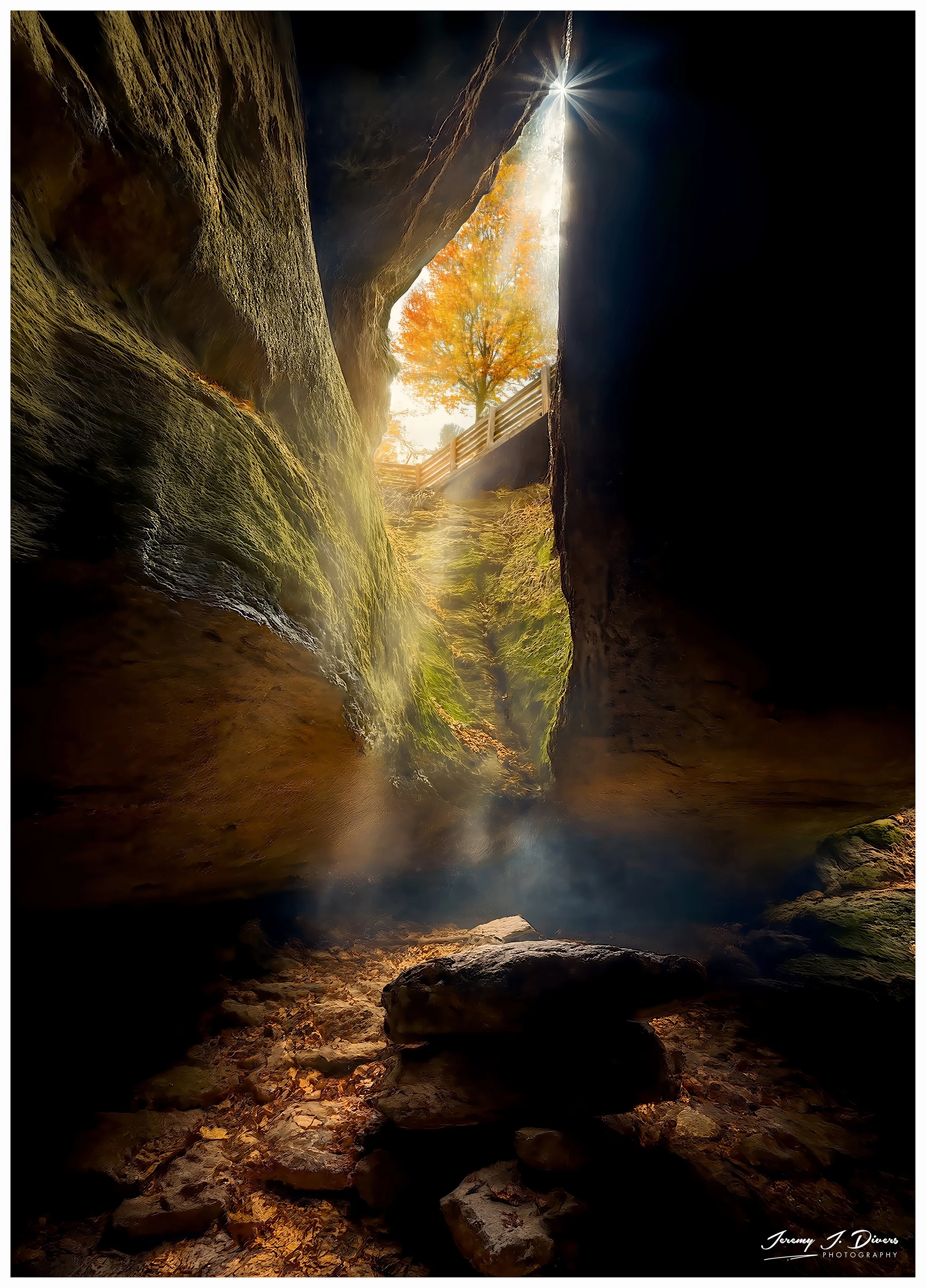 "From Inside the Devil's Icebox" Rock Bridge State Park, Columbia, Missouri