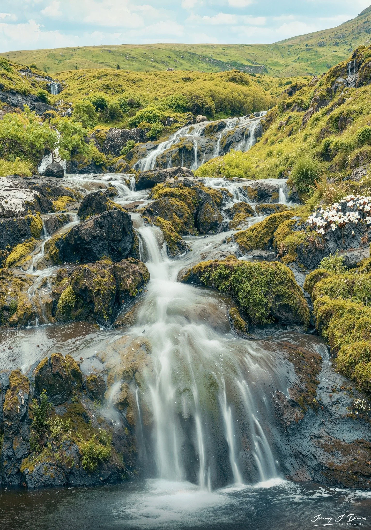 "Bøsdalafossur Waterfall" Vágar, Faroe Islands